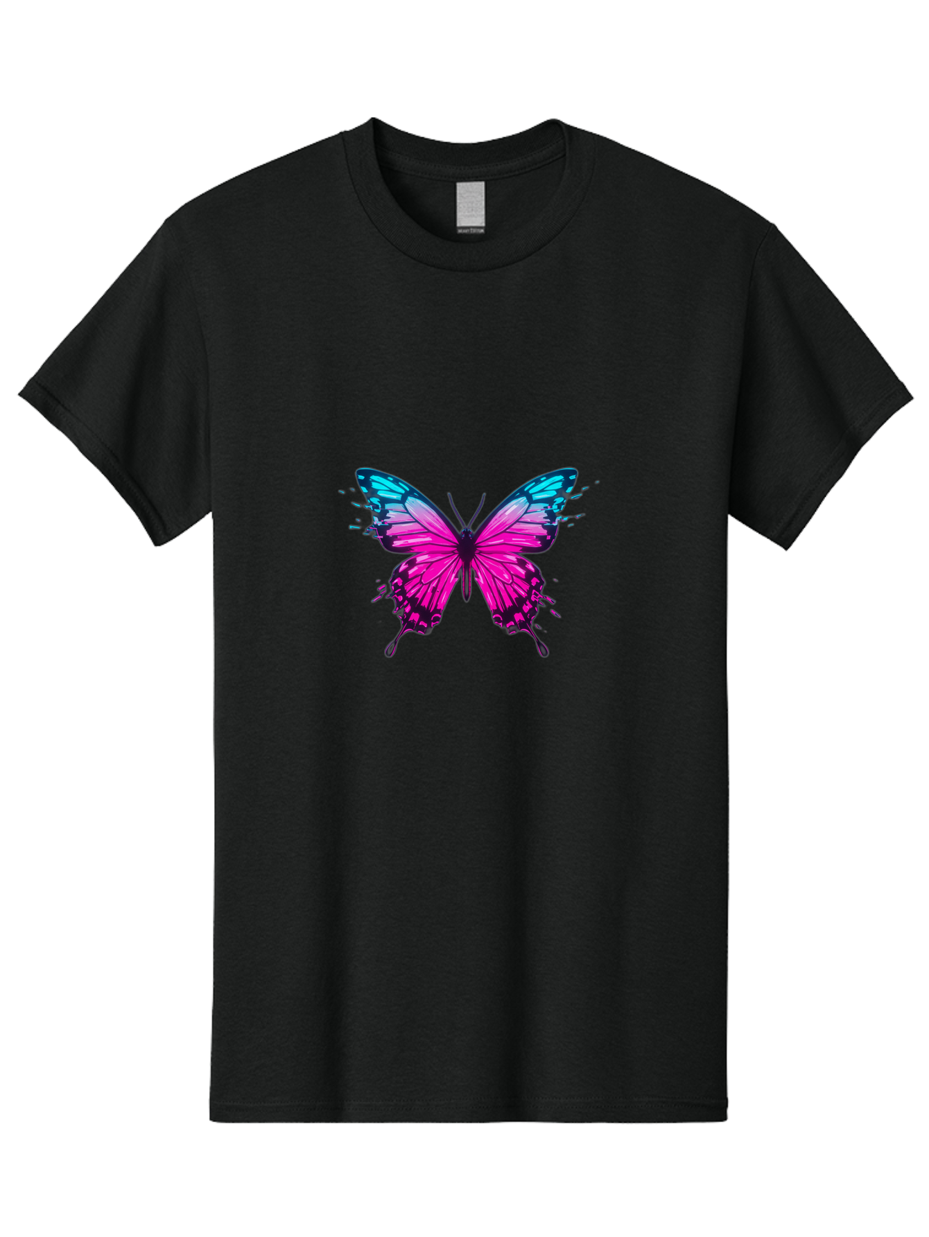 Butterfly-8 Men'S Graphic Tee, 100% Cotton, Comfortable Casual Summer Wear, Machine Washable, Vintage Camera, Old Camera, Antique Camera, Black Camera, Classic Photography, Photography Equipment, Nostalgic Device, Film Camera, Camera Art Bah668