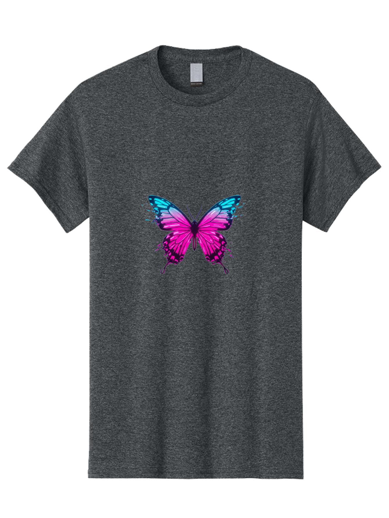 Butterfly-8 Men'S Graphic Tee, 100% Cotton, Comfortable Casual Summer Wear, Machine Washable, Vintage Camera, Old Camera, Antique Camera, Black Camera, Classic Photography, Photography Equipment, Nostalgic Device, Film Camera, Camera Art Bah668