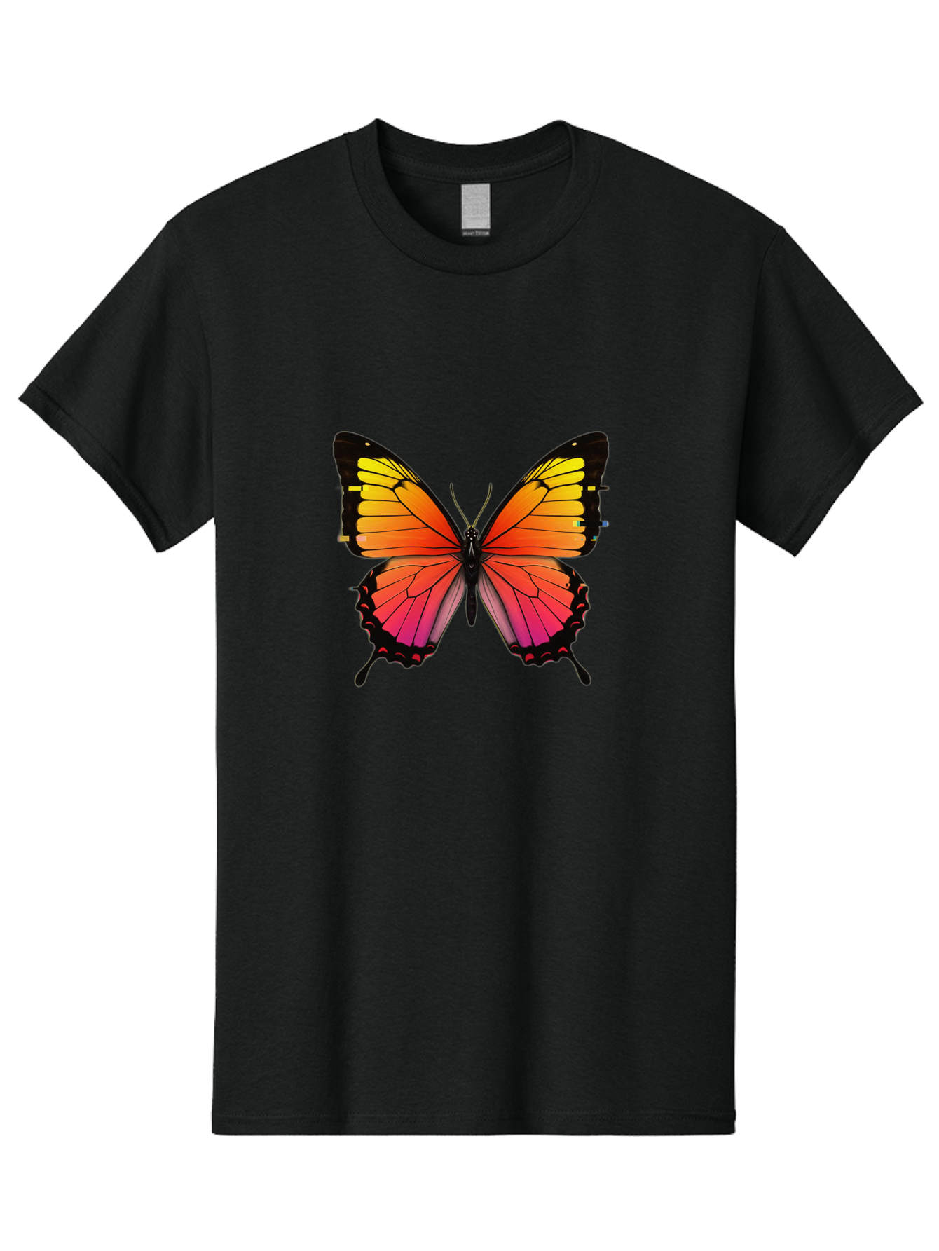 Butterfly-9 Men'S Graphic Tee, 100% Cotton, Comfortable Casual Summer Wear, Machine Washable, Vintage Camera, Old Camera, Antique Camera, Black Camera, Classic Photography, Photography Equipment, Nostalgic Device, Film Camera, Camera Art Bah669