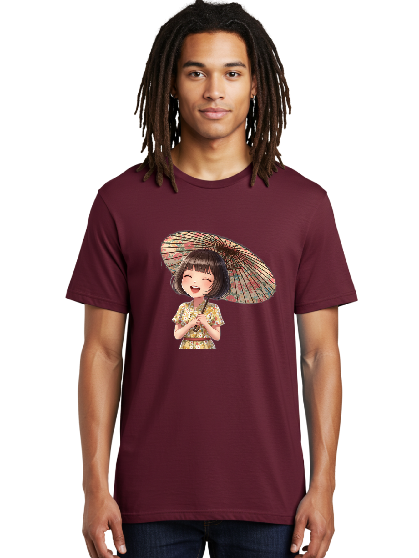 Cartoon-Girl-With-Parasol Men'S Graphic Tee, 100% Cotton, Comfortable Casual Summer Wear, Machine Washable, Vintage Camera, Old Camera, Antique Camera, Black Camera, Classic Photography, Photography Equipment, Nostalgic Device, Film Camera, Bah699