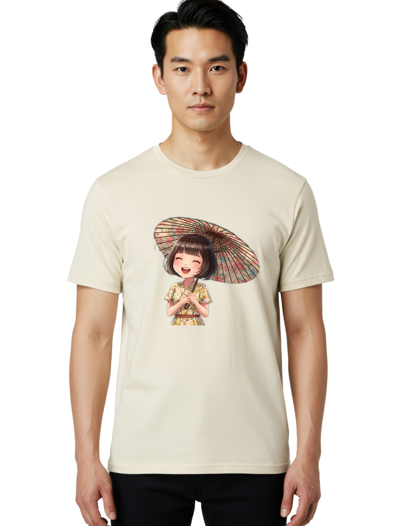 Cartoon-Girl-With-Parasol Men'S Graphic Tee, 100% Cotton, Comfortable Casual Summer Wear, Machine Washable, Vintage Camera, Old Camera, Antique Camera, Black Camera, Classic Photography, Photography Equipment, Nostalgic Device, Film Camera, Bah699