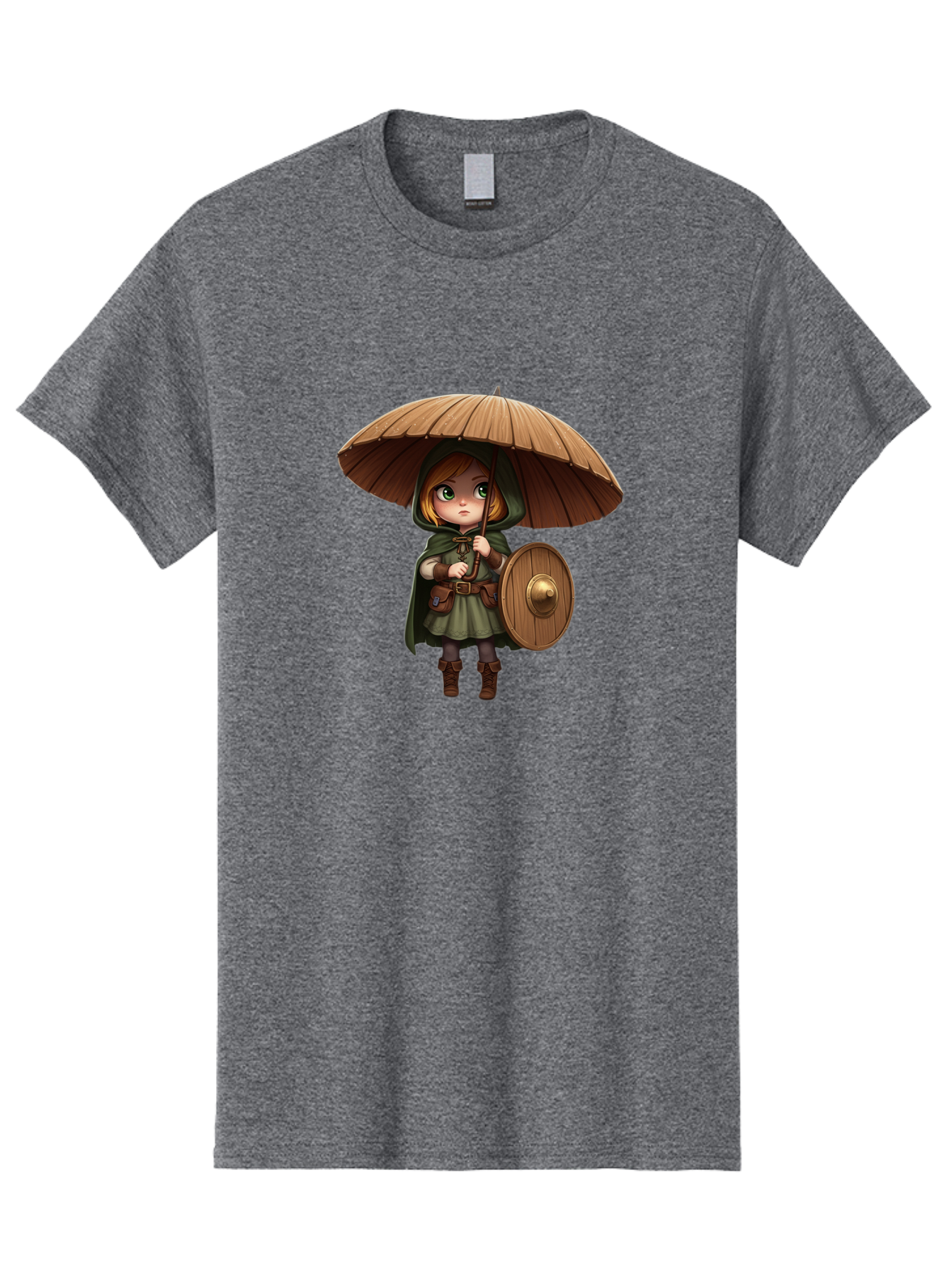 Cartoon-Girl-With-Shield-And-Umbrella Men'S Graphic Tee, 100% Cotton, Comfortable Casual Summer Wear, Machine Washable, Vintage Camera, Old Camera, Antique Camera, Black Camera, Classic Photography, Photography Equipment, Nostalgic Device, Bah700