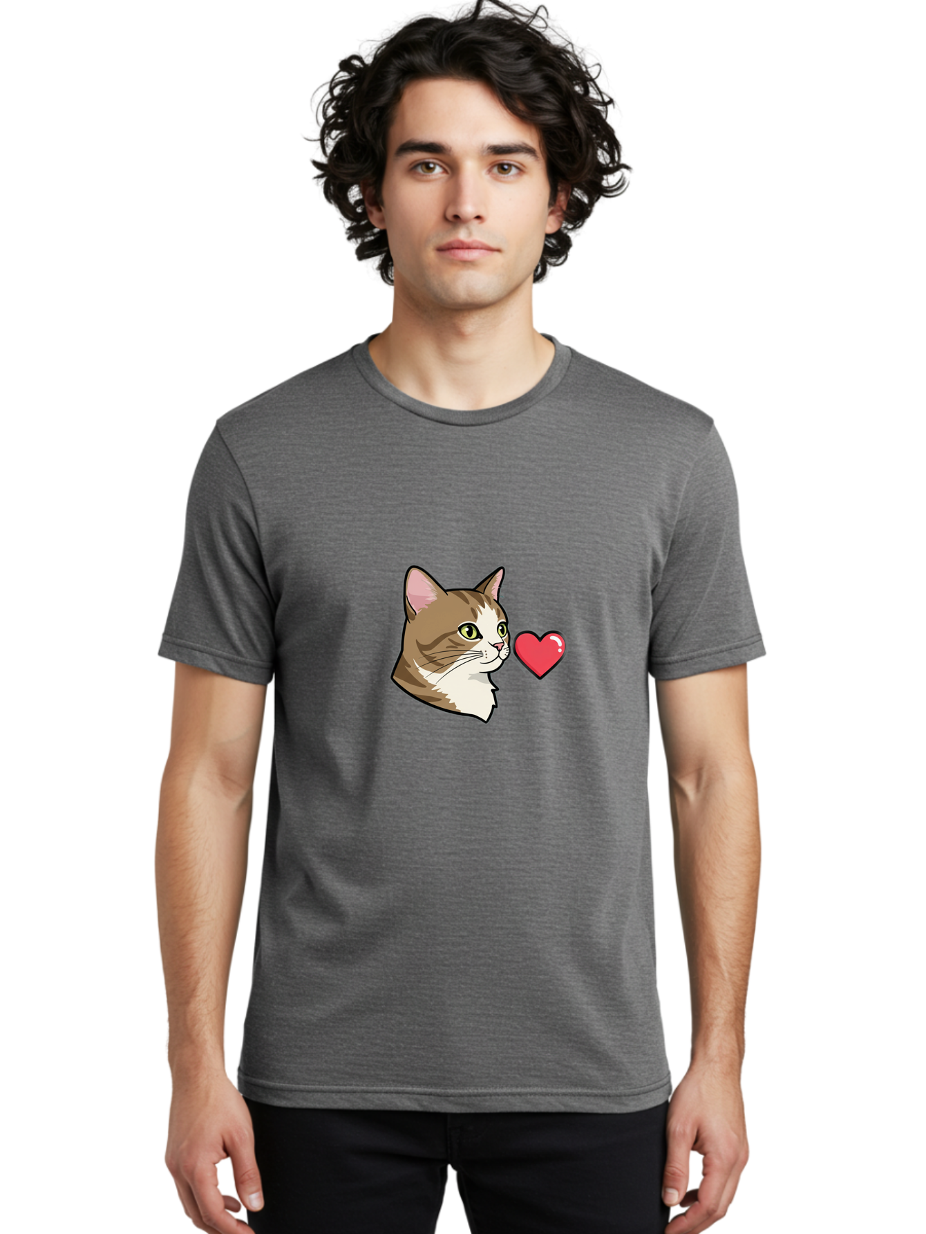 Cat-And-Heart Men'S Graphic Tee, 100% Cotton, Comfortable Casual Summer Wear, Machine Washable, Vintage Camera, Old Camera, Antique Camera, Black Camera, Classic Photography, Photography Equipment, Nostalgic Device, Film Camera, Camera Art Bah701