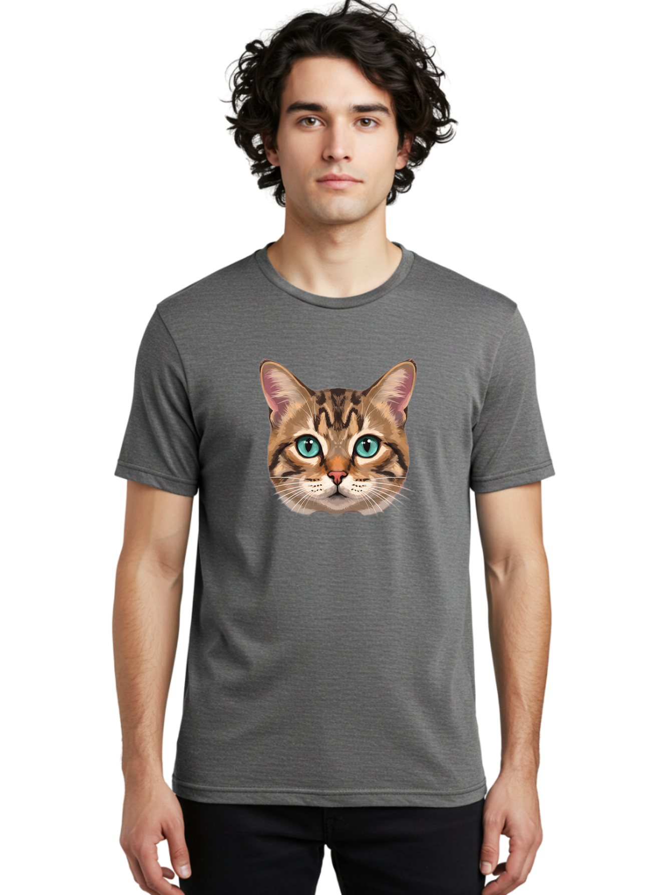Cat-Face Men'S Graphic Tee, 100% Cotton, Comfortable Casual Summer Wear, Machine Washable, Vintage Camera, Old Camera, Antique Camera, Black Camera, Classic Photography, Photography Equipment, Nostalgic Device, Film Camera, Camera Art Bah703