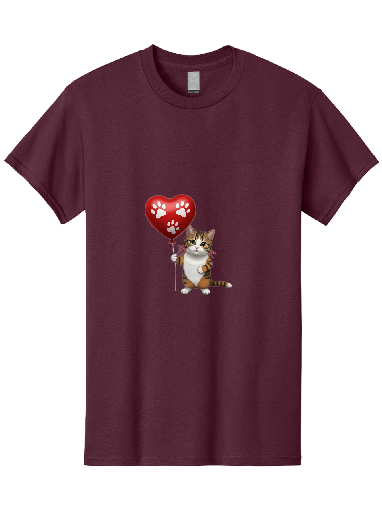 Cat-Holding-Heart-Balloon Men'S Graphic Tee, 100% Cotton, Comfortable Casual Summer Wear, Machine Washable, Vintage Camera, Old Camera, Antique Camera, Black Camera, Classic Photography, Photography Equipment, Nostalgic Device, Film Camera, Bah704
