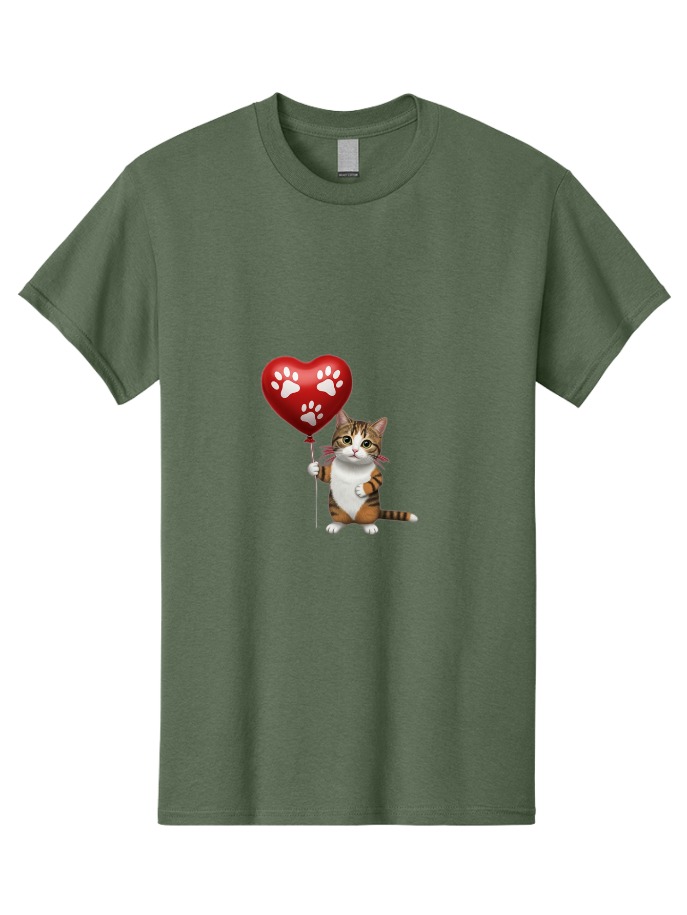 Cat-Holding-Heart-Balloon Men'S Graphic Tee, 100% Cotton, Comfortable Casual Summer Wear, Machine Washable, Vintage Camera, Old Camera, Antique Camera, Black Camera, Classic Photography, Photography Equipment, Nostalgic Device, Film Camera, Bah704