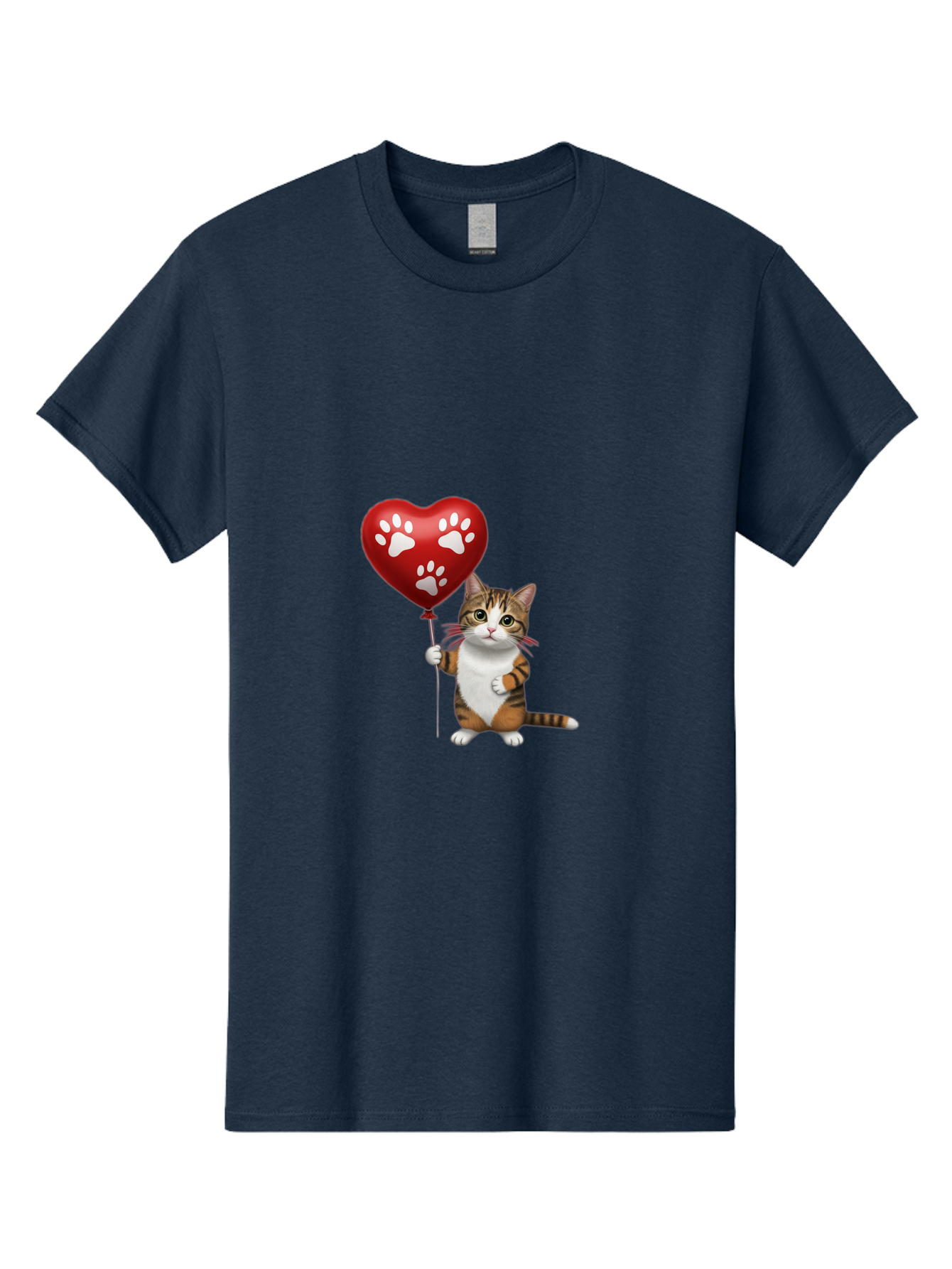 Cat-Holding-Heart-Balloon Men'S Graphic Tee, 100% Cotton, Comfortable Casual Summer Wear, Machine Washable, Vintage Camera, Old Camera, Antique Camera, Black Camera, Classic Photography, Photography Equipment, Nostalgic Device, Film Camera, Bah704