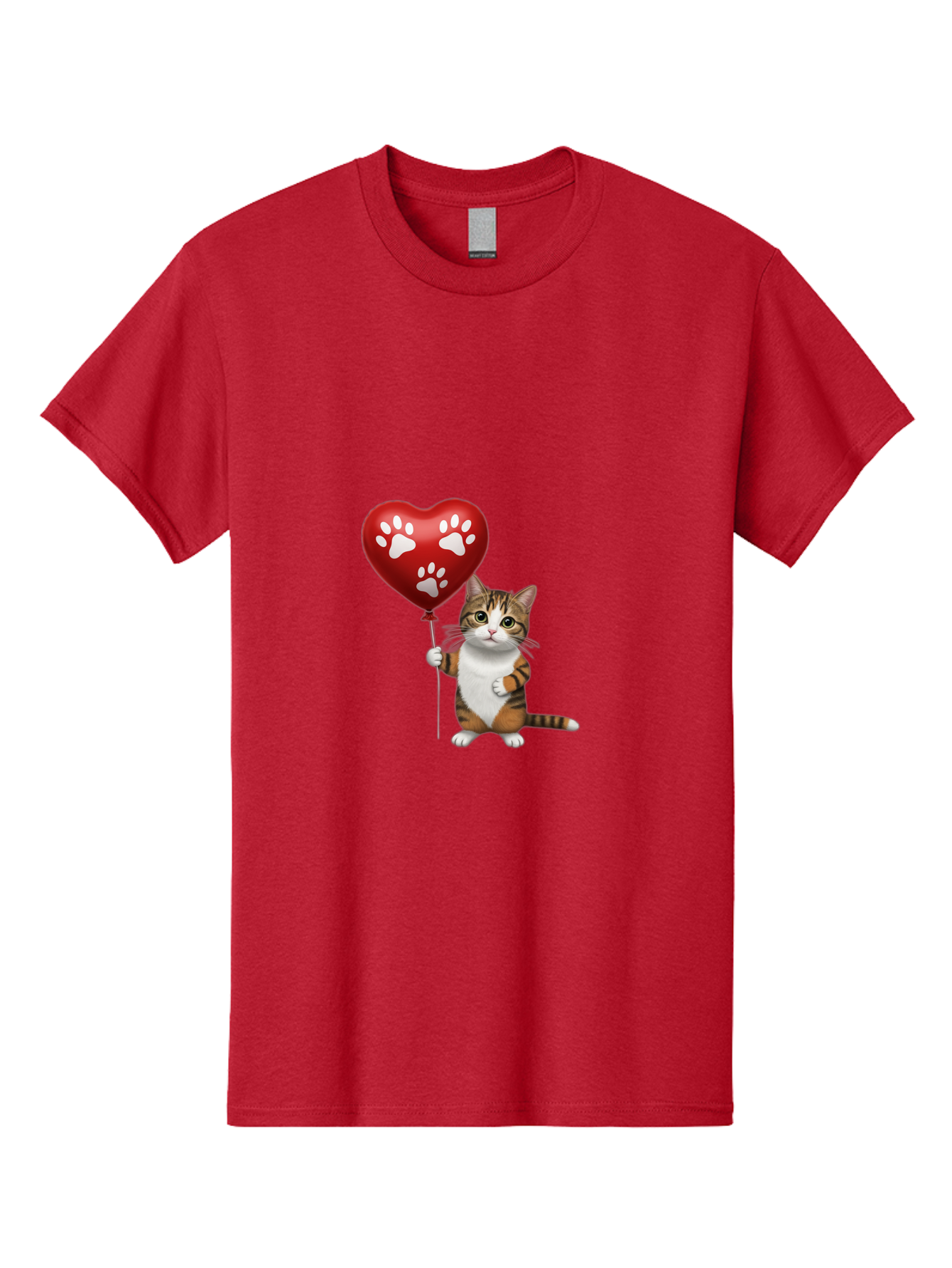 Cat-Holding-Heart-Balloon Men'S Graphic Tee, 100% Cotton, Comfortable Casual Summer Wear, Machine Washable, Vintage Camera, Old Camera, Antique Camera, Black Camera, Classic Photography, Photography Equipment, Nostalgic Device, Film Camera, Bah704