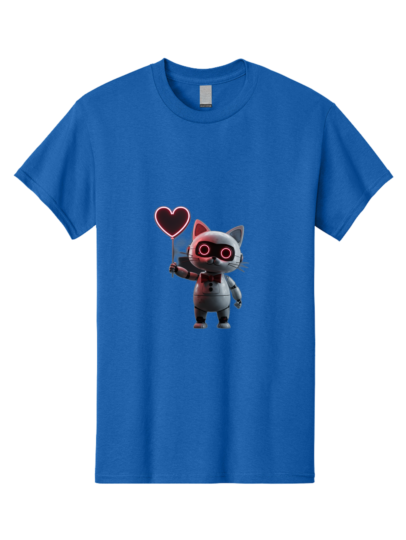 Cat-Robot-Heart Men'S Graphic Tee, 100% Cotton, Comfortable Casual Summer Wear, Machine Washable, Vintage Camera, Old Camera, Antique Camera, Black Camera, Classic Photography, Photography Equipment, Nostalgic Device, Film Camera, Camera Art Bah706