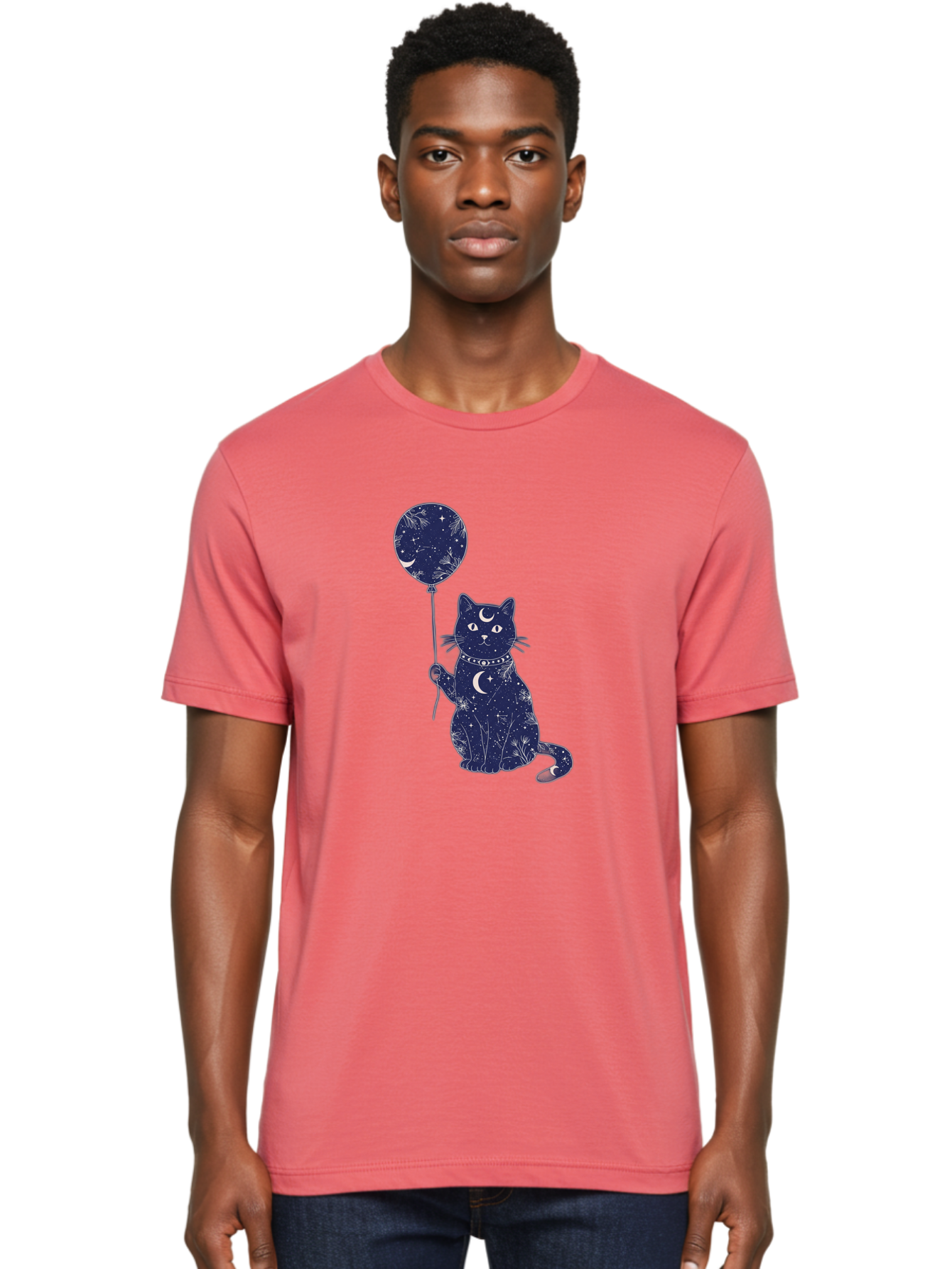 Cat-With-Galaxy-Balloon Men'S Graphic Tee, 100% Cotton, Comfortable Casual Summer Wear, Machine Washable, Vintage Camera, Old Camera, Antique Camera, Black Camera, Classic Photography, Photography Equipment, Nostalgic Device, Film Camera, Bah707
