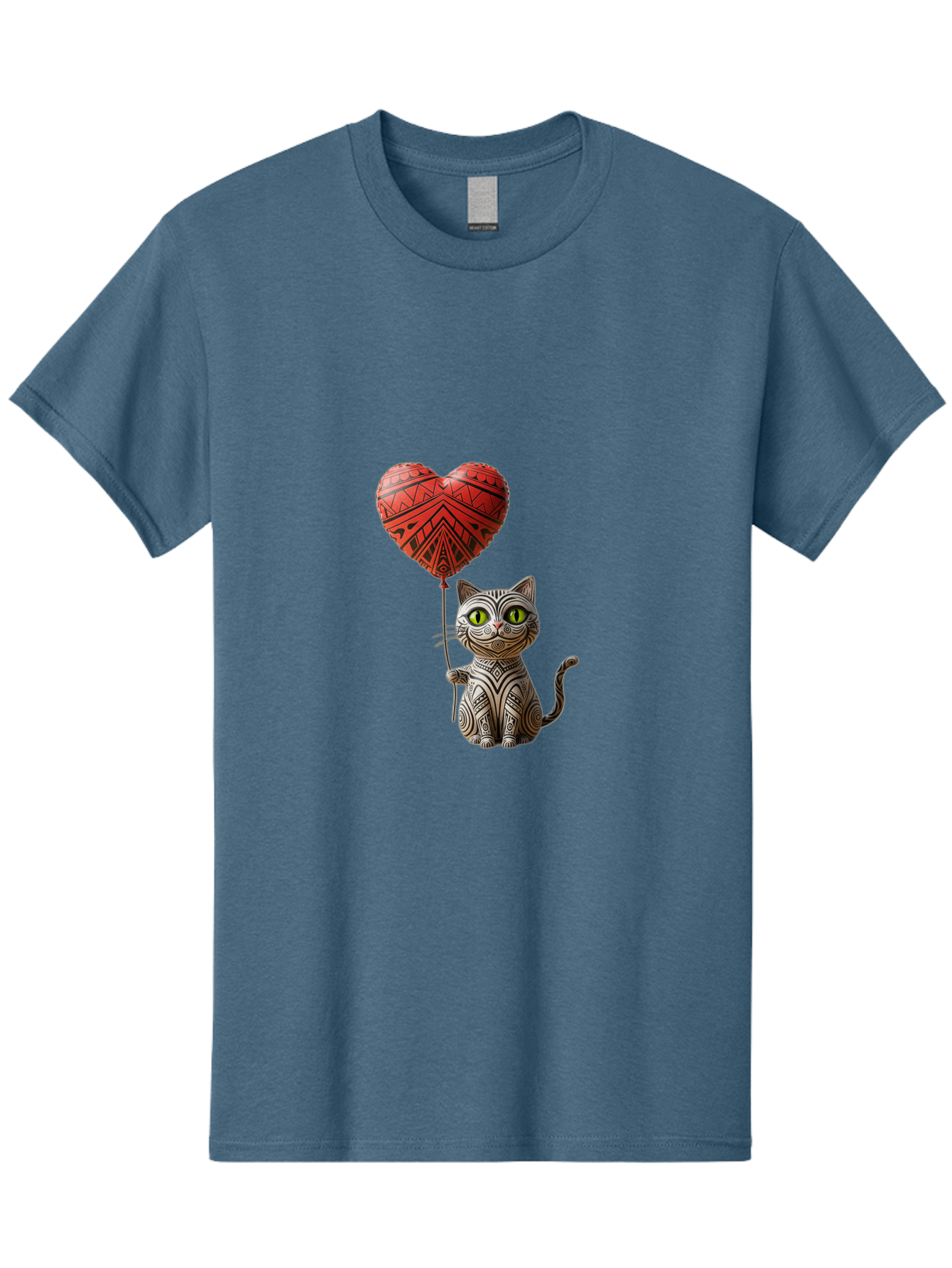 Cat-With-Heart-Balloon-1 Men'S Graphic Tee, 100% Cotton, Comfortable Casual Summer Wear, Machine Washable, Vintage Camera, Old Camera, Antique Camera, Black Camera, Classic Photography, Photography Equipment, Nostalgic Device, Film Camera, Bah708