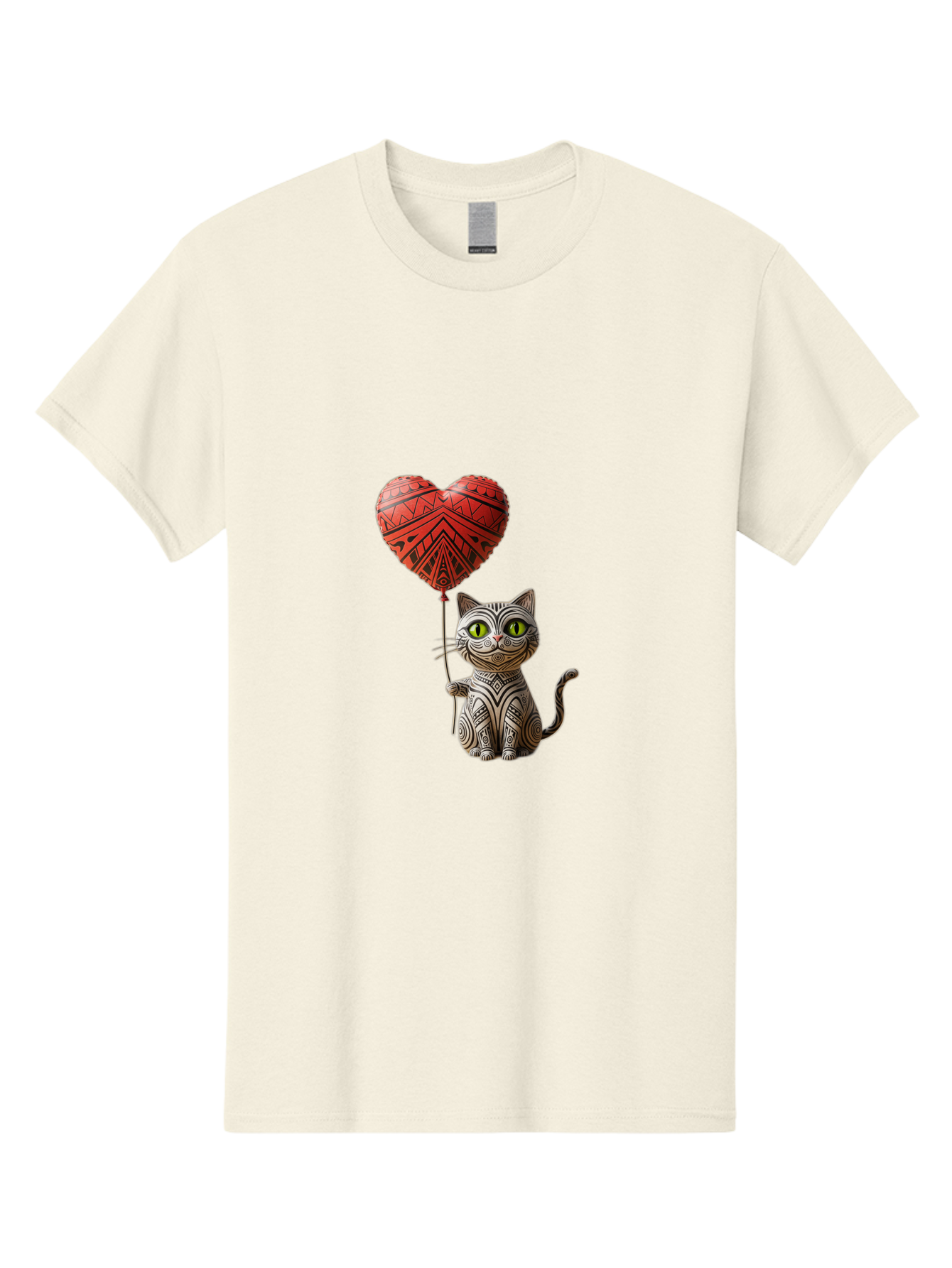 Cat-With-Heart-Balloon-1 Men'S Graphic Tee, 100% Cotton, Comfortable Casual Summer Wear, Machine Washable, Vintage Camera, Old Camera, Antique Camera, Black Camera, Classic Photography, Photography Equipment, Nostalgic Device, Film Camera, Bah708