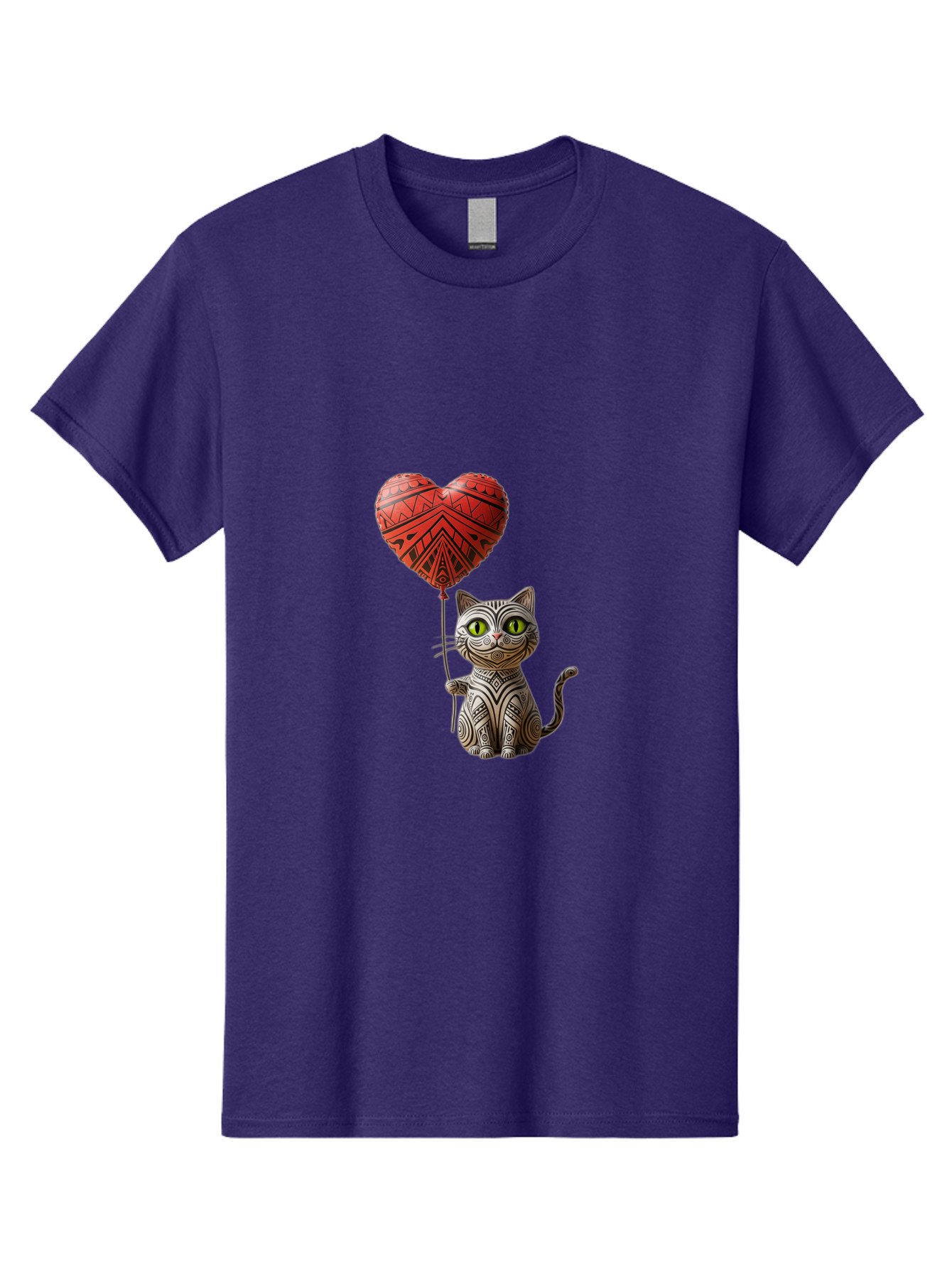 Cat-With-Heart-Balloon-1 Men'S Graphic Tee, 100% Cotton, Comfortable Casual Summer Wear, Machine Washable, Vintage Camera, Old Camera, Antique Camera, Black Camera, Classic Photography, Photography Equipment, Nostalgic Device, Film Camera, Bah708