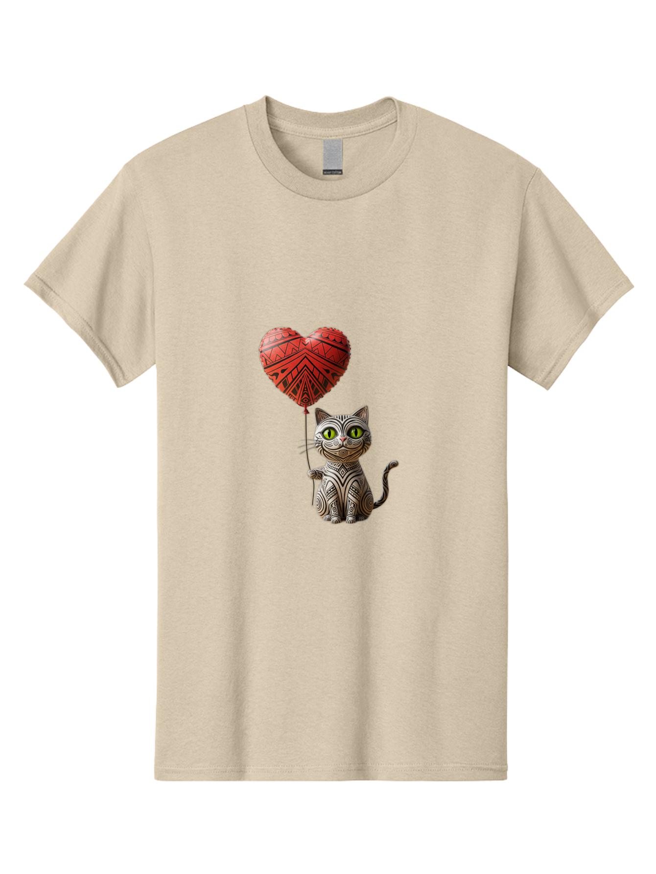 Cat-With-Heart-Balloon-1 Men'S Graphic Tee, 100% Cotton, Comfortable Casual Summer Wear, Machine Washable, Vintage Camera, Old Camera, Antique Camera, Black Camera, Classic Photography, Photography Equipment, Nostalgic Device, Film Camera, Bah708