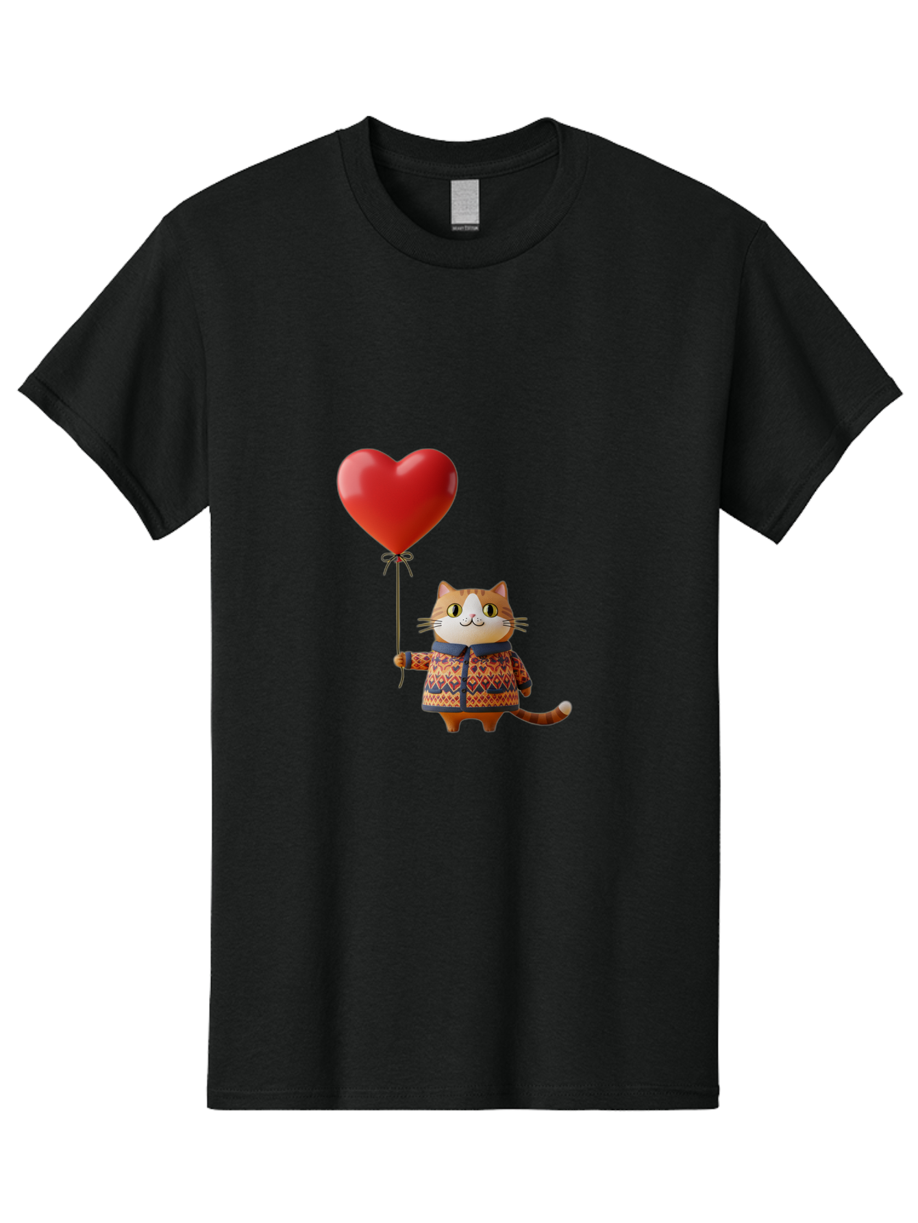 Cat-With-Heart-Balloon-3 Men'S Graphic Tee, 100% Cotton, Comfortable Casual Summer Wear, Machine Washable, Vintage Camera, Old Camera, Antique Camera, Black Camera, Classic Photography, Photography Equipment, Nostalgic Device, Film Camera, Bah710