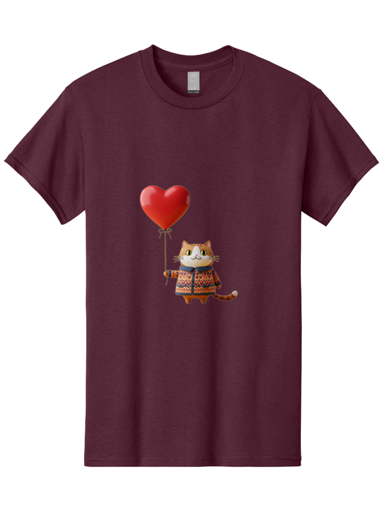 Cat-With-Heart-Balloon-3 Men'S Graphic Tee, 100% Cotton, Comfortable Casual Summer Wear, Machine Washable, Vintage Camera, Old Camera, Antique Camera, Black Camera, Classic Photography, Photography Equipment, Nostalgic Device, Film Camera, Bah710