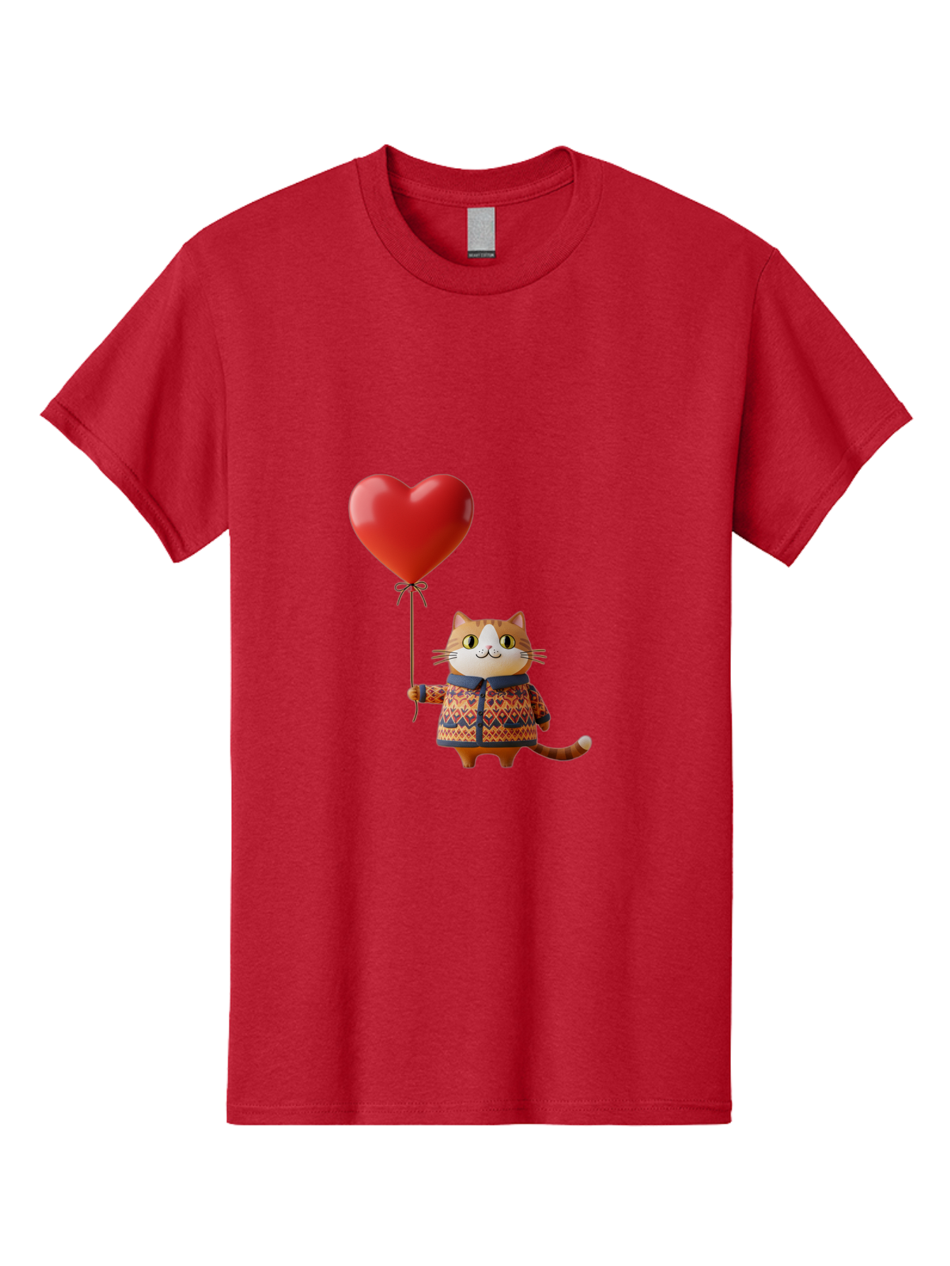 Cat-With-Heart-Balloon-3 Men'S Graphic Tee, 100% Cotton, Comfortable Casual Summer Wear, Machine Washable, Vintage Camera, Old Camera, Antique Camera, Black Camera, Classic Photography, Photography Equipment, Nostalgic Device, Film Camera, Bah710