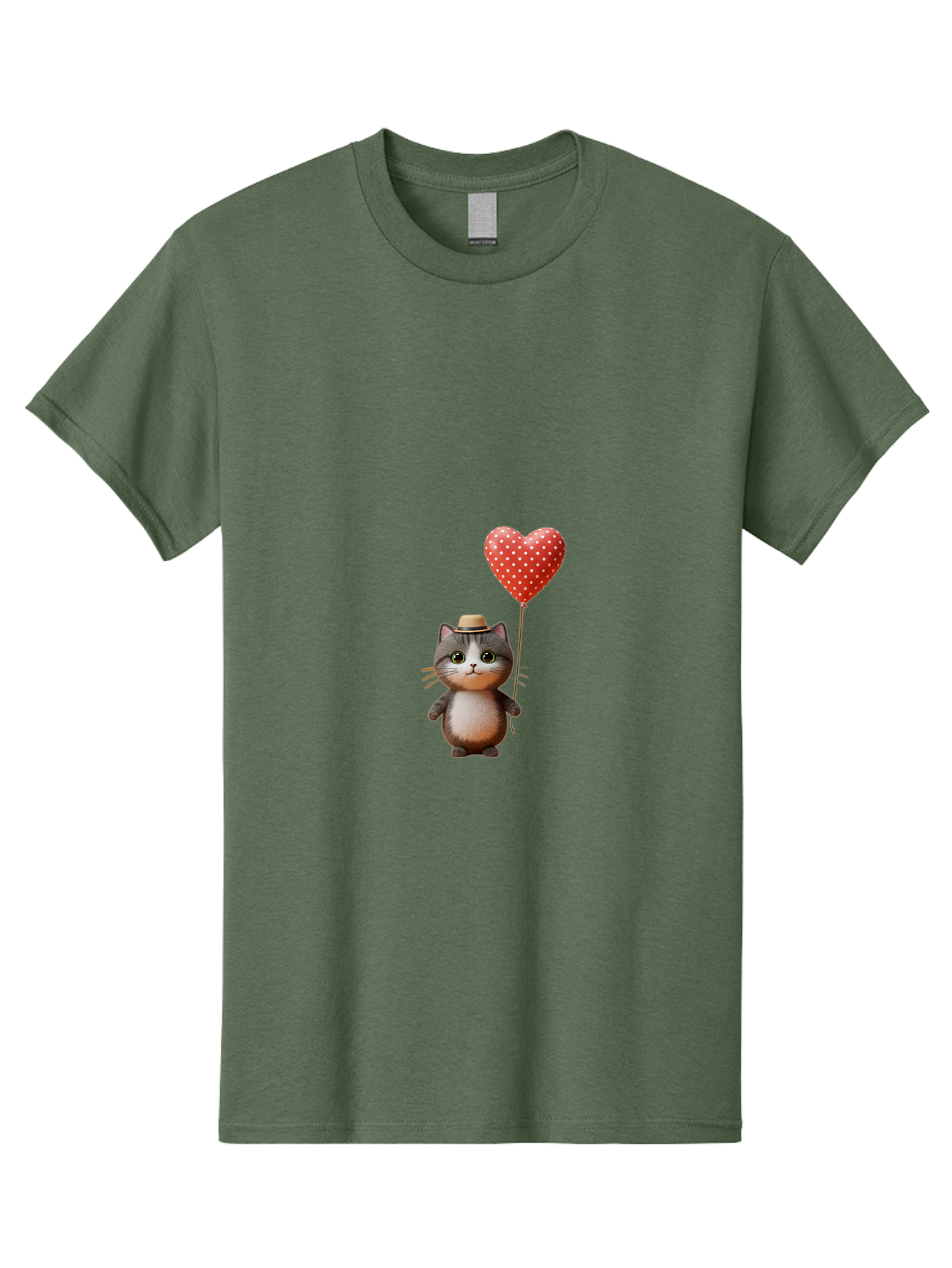 Cat-With-Heart-Balloon-4 Men'S Graphic Tee, 100% Cotton, Comfortable Casual Summer Wear, Machine Washable, Vintage Camera, Old Camera, Antique Camera, Black Camera, Classic Photography, Photography Equipment, Nostalgic Device, Film Camera, Bah711