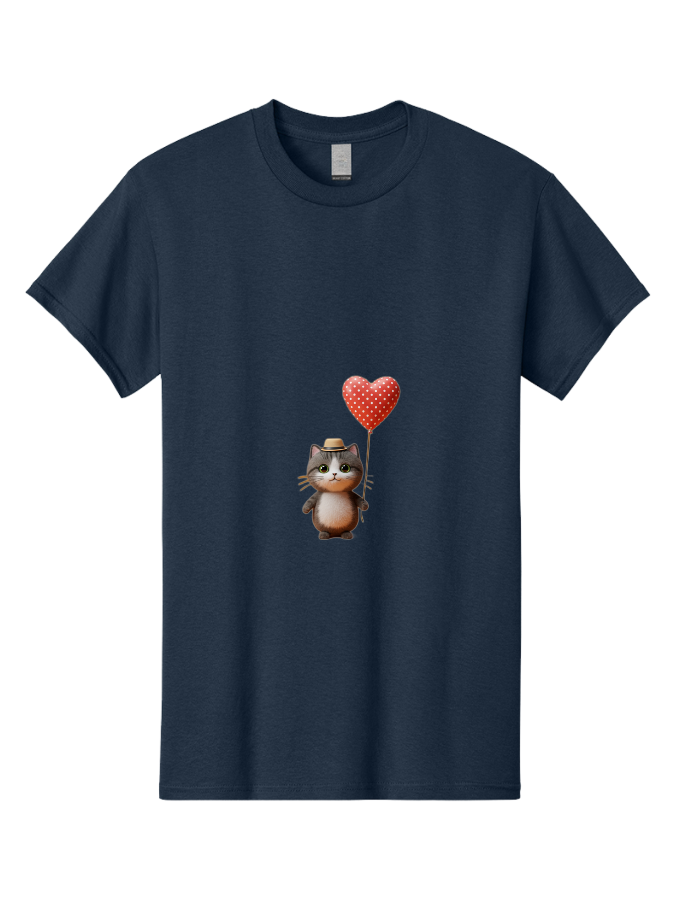 Cat-With-Heart-Balloon-4 Men'S Graphic Tee, 100% Cotton, Comfortable Casual Summer Wear, Machine Washable, Vintage Camera, Old Camera, Antique Camera, Black Camera, Classic Photography, Photography Equipment, Nostalgic Device, Film Camera, Bah711