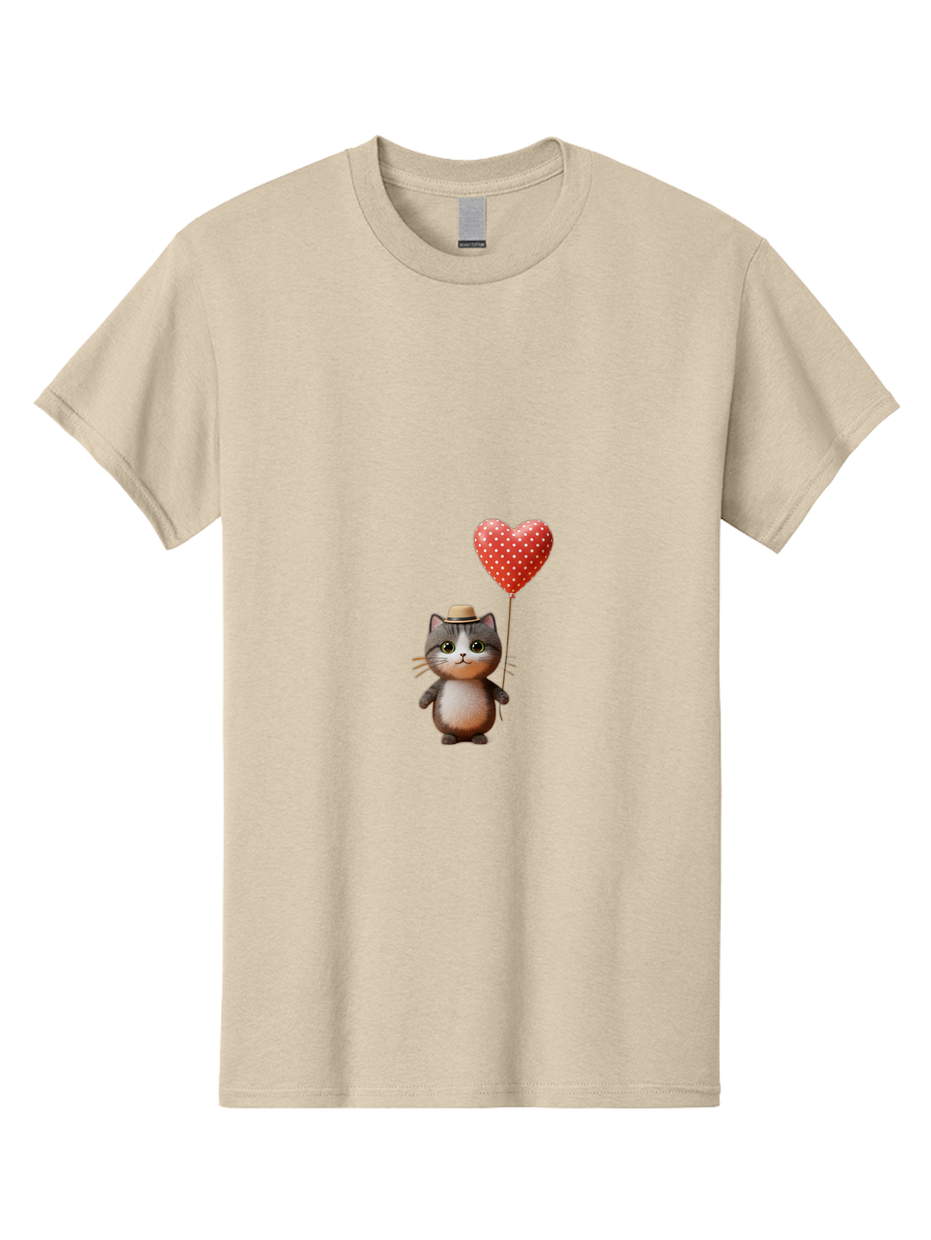 Cat-With-Heart-Balloon-4 Men'S Graphic Tee, 100% Cotton, Comfortable Casual Summer Wear, Machine Washable, Vintage Camera, Old Camera, Antique Camera, Black Camera, Classic Photography, Photography Equipment, Nostalgic Device, Film Camera, Bah711