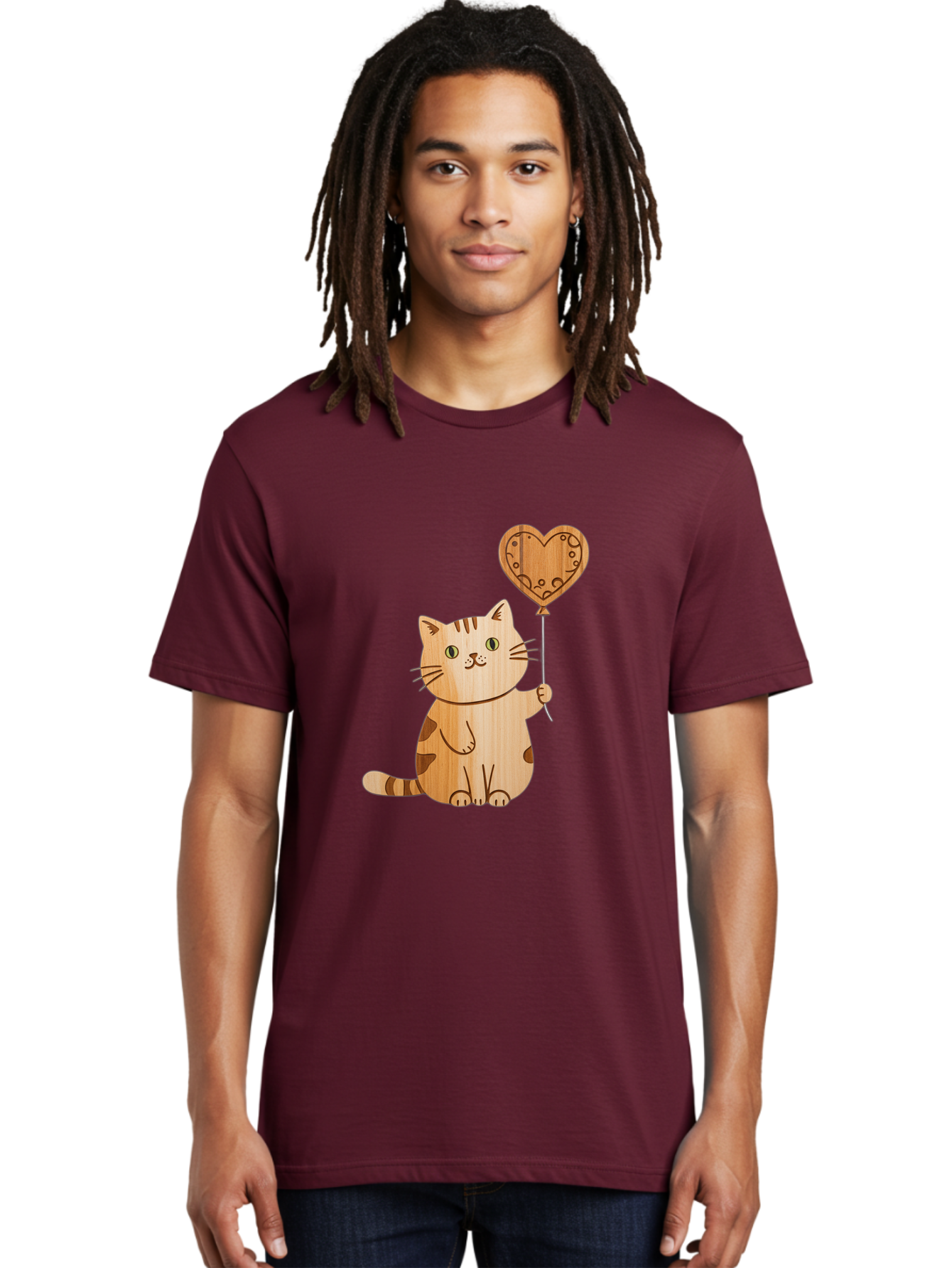 Cat-With-Heart-Balloon Men'S Graphic Tee, 100% Cotton, Comfortable Casual Summer Wear, Machine Washable, Vintage Camera, Old Camera, Antique Camera, Black Camera, Classic Photography, Photography Equipment, Nostalgic Device, Film Camera, Bah712