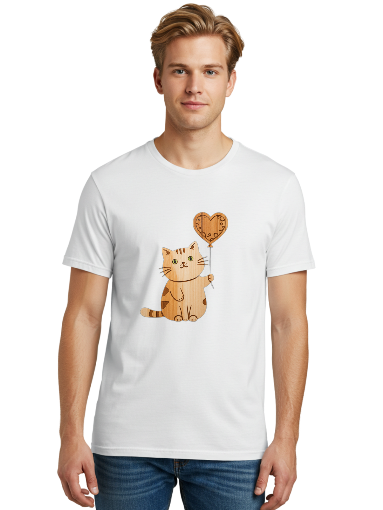 Cat-With-Heart-Balloon Men'S Graphic Tee, 100% Cotton, Comfortable Casual Summer Wear, Machine Washable, Vintage Camera, Old Camera, Antique Camera, Black Camera, Classic Photography, Photography Equipment, Nostalgic Device, Film Camera, Bah712