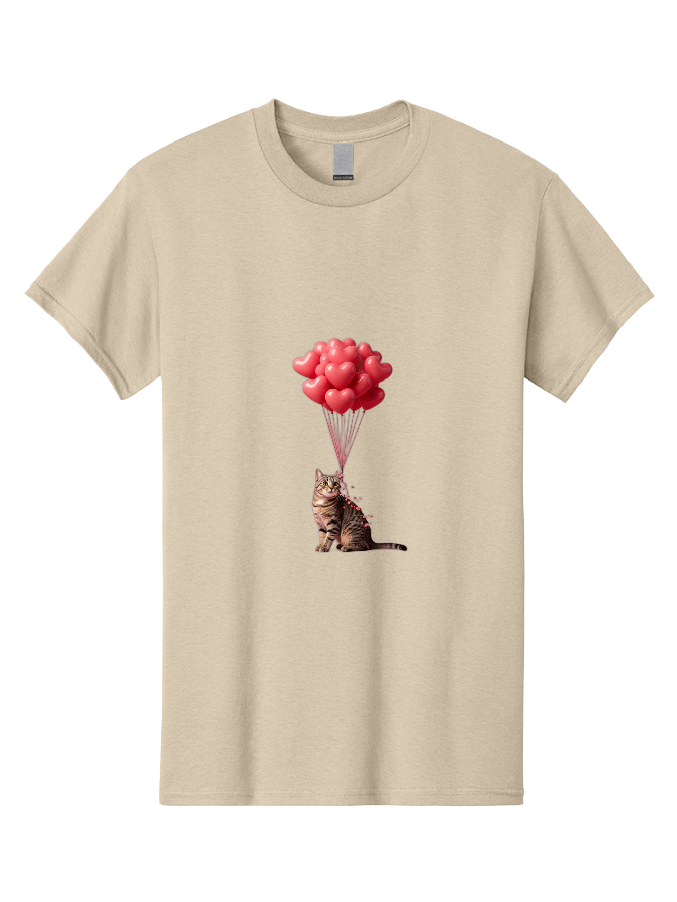 Cat-With-Heart-Balloons-1 Men'S Graphic Tee, 100% Cotton, Comfortable Casual Summer Wear, Machine Washable, Vintage Camera, Old Camera, Antique Camera, Black Camera, Classic Photography, Photography Equipment, Nostalgic Device, Film Camera, Bah713