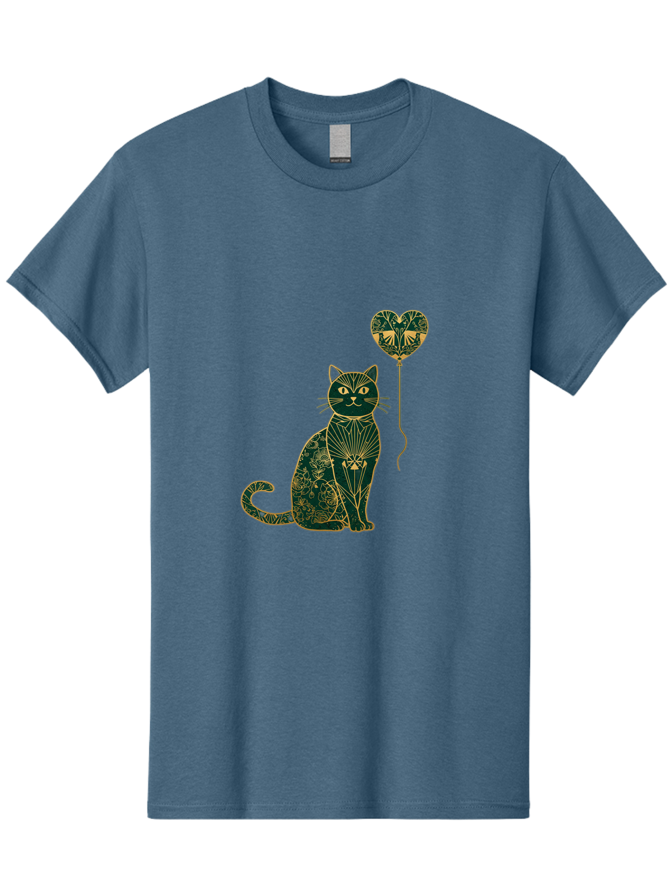 Cat-With-Heart-Shaped-Balloon-1 Men'S Graphic Tee, 100% Cotton, Comfortable Casual Summer Wear, Machine Washable, Vintage Camera, Old Camera, Antique Camera, Black Camera, Classic Photography, Photography Equipment, Nostalgic Device, Bah716