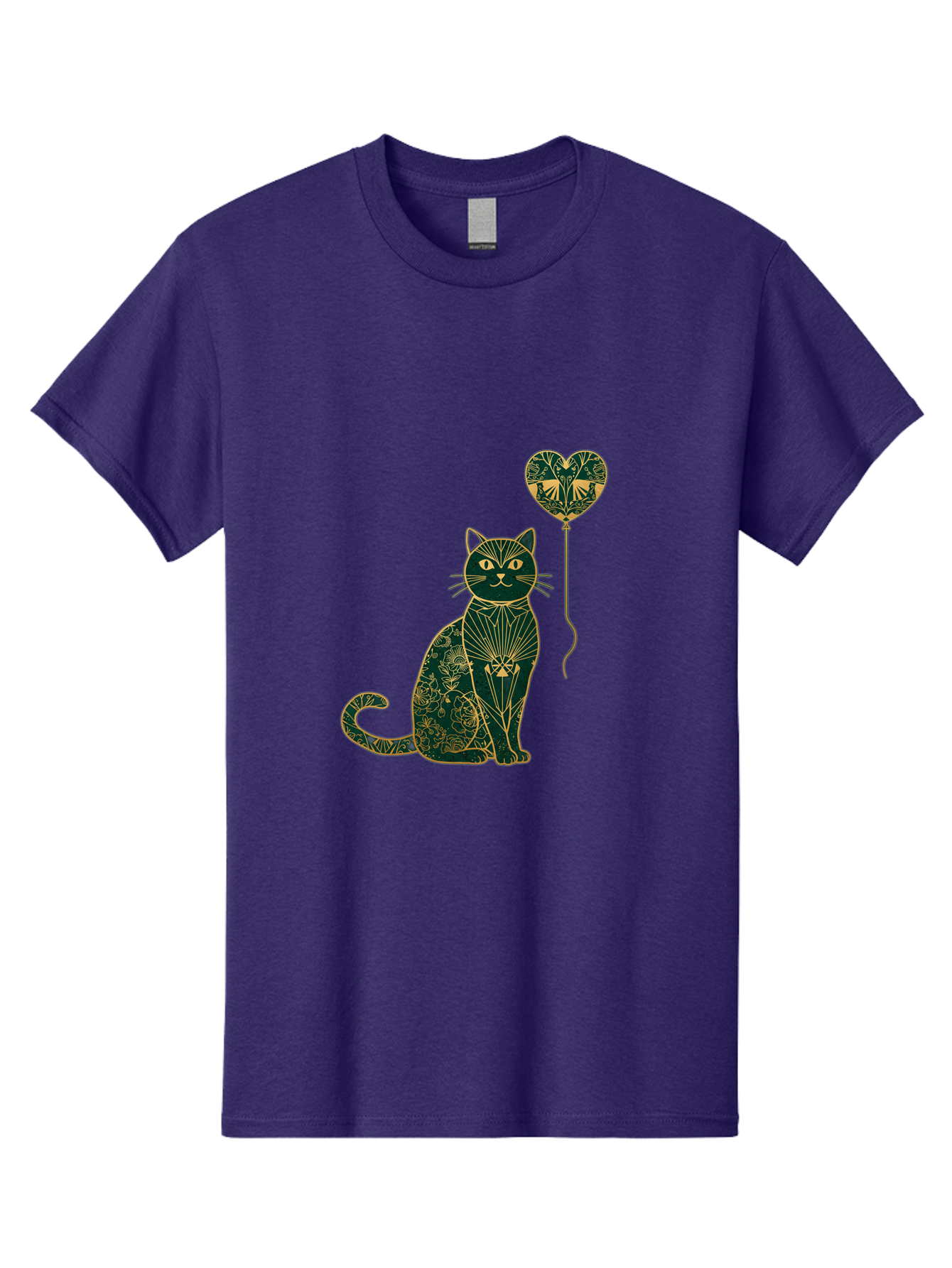 Cat-With-Heart-Shaped-Balloon-1 Men'S Graphic Tee, 100% Cotton, Comfortable Casual Summer Wear, Machine Washable, Vintage Camera, Old Camera, Antique Camera, Black Camera, Classic Photography, Photography Equipment, Nostalgic Device, Bah716