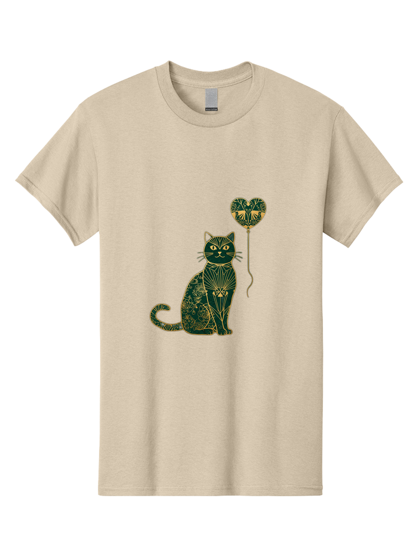 Cat-With-Heart-Shaped-Balloon-1 Men'S Graphic Tee, 100% Cotton, Comfortable Casual Summer Wear, Machine Washable, Vintage Camera, Old Camera, Antique Camera, Black Camera, Classic Photography, Photography Equipment, Nostalgic Device, Bah716