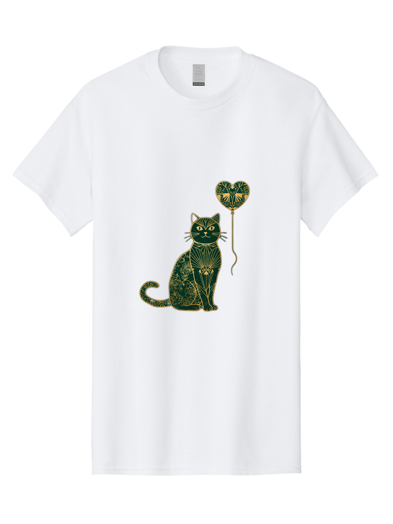 Cat-With-Heart-Shaped-Balloon-1 Men'S Graphic Tee, 100% Cotton, Comfortable Casual Summer Wear, Machine Washable, Vintage Camera, Old Camera, Antique Camera, Black Camera, Classic Photography, Photography Equipment, Nostalgic Device, Bah716