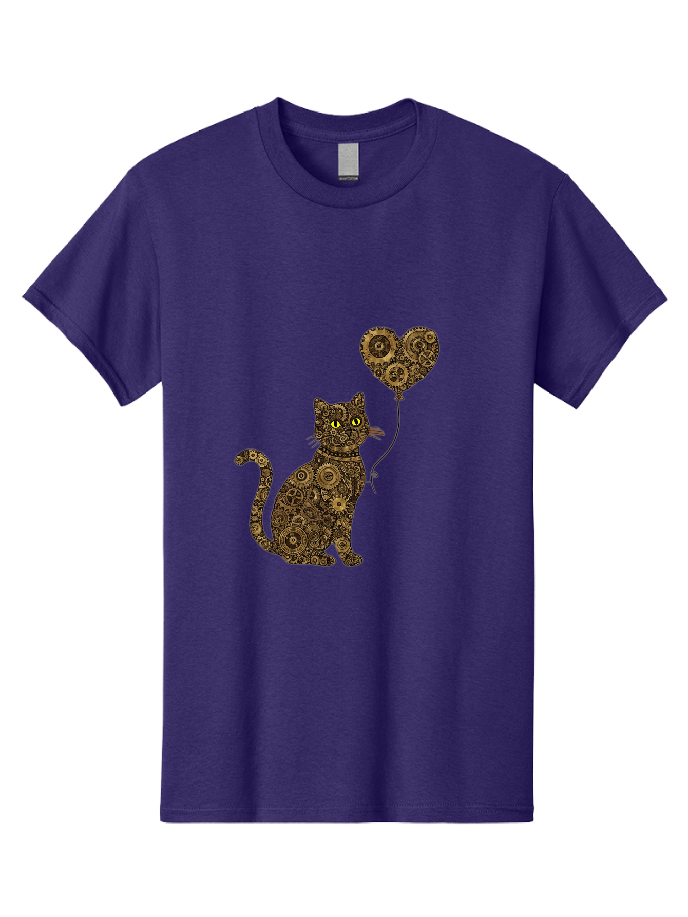 Cat-With-Heart-Shaped-Balloon Men'S Graphic Tee, 100% Cotton, Comfortable Casual Summer Wear, Machine Washable, Vintage Camera, Old Camera, Antique Camera, Black Camera, Classic Photography, Photography Equipment, Nostalgic Device, Bah717