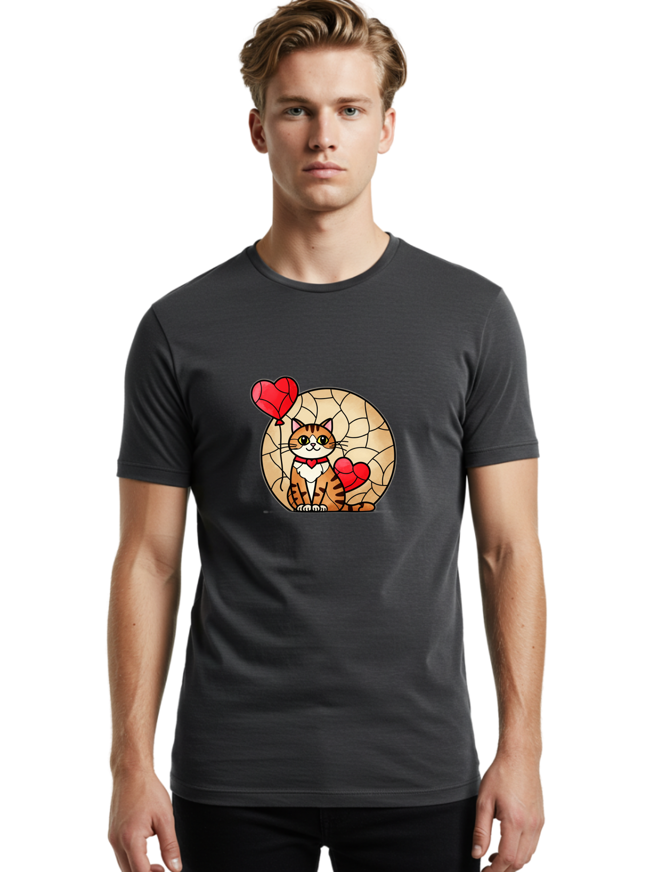 Cat-With-Hearts Men'S Graphic Tee, 100% Cotton, Comfortable Casual Summer Wear, Machine Washable, Vintage Camera, Old Camera, Antique Camera, Black Camera, Classic Photography, Photography Equipment, Nostalgic Device, Film Camera, Camera Art Bah718