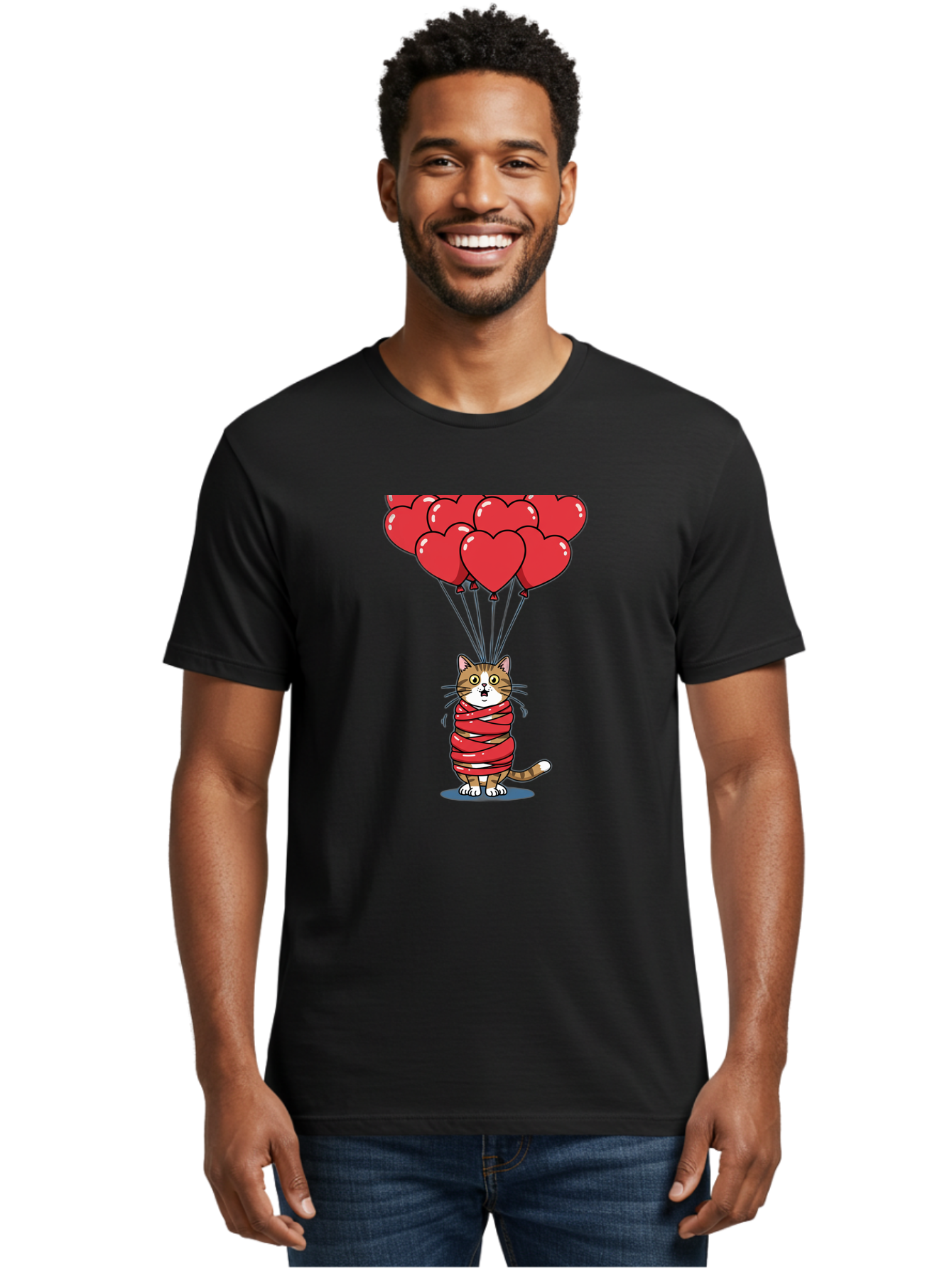 Cat-With-Red-Balloons Men'S Graphic Tee, 100% Cotton, Comfortable Casual Summer Wear, Machine Washable, Vintage Camera, Old Camera, Antique Camera, Black Camera, Classic Photography, Photography Equipment, Nostalgic Device, Film Camera, Bah719