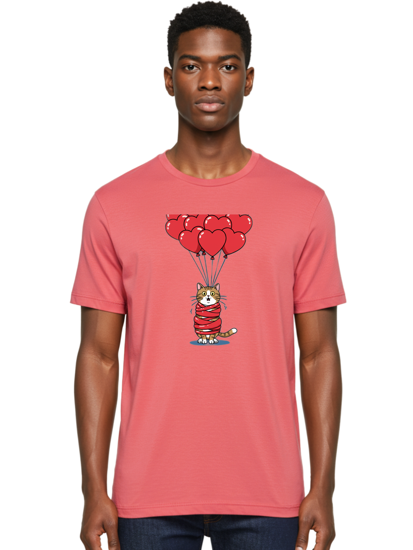 Cat-With-Red-Balloons Men'S Graphic Tee, 100% Cotton, Comfortable Casual Summer Wear, Machine Washable, Vintage Camera, Old Camera, Antique Camera, Black Camera, Classic Photography, Photography Equipment, Nostalgic Device, Film Camera, Bah719