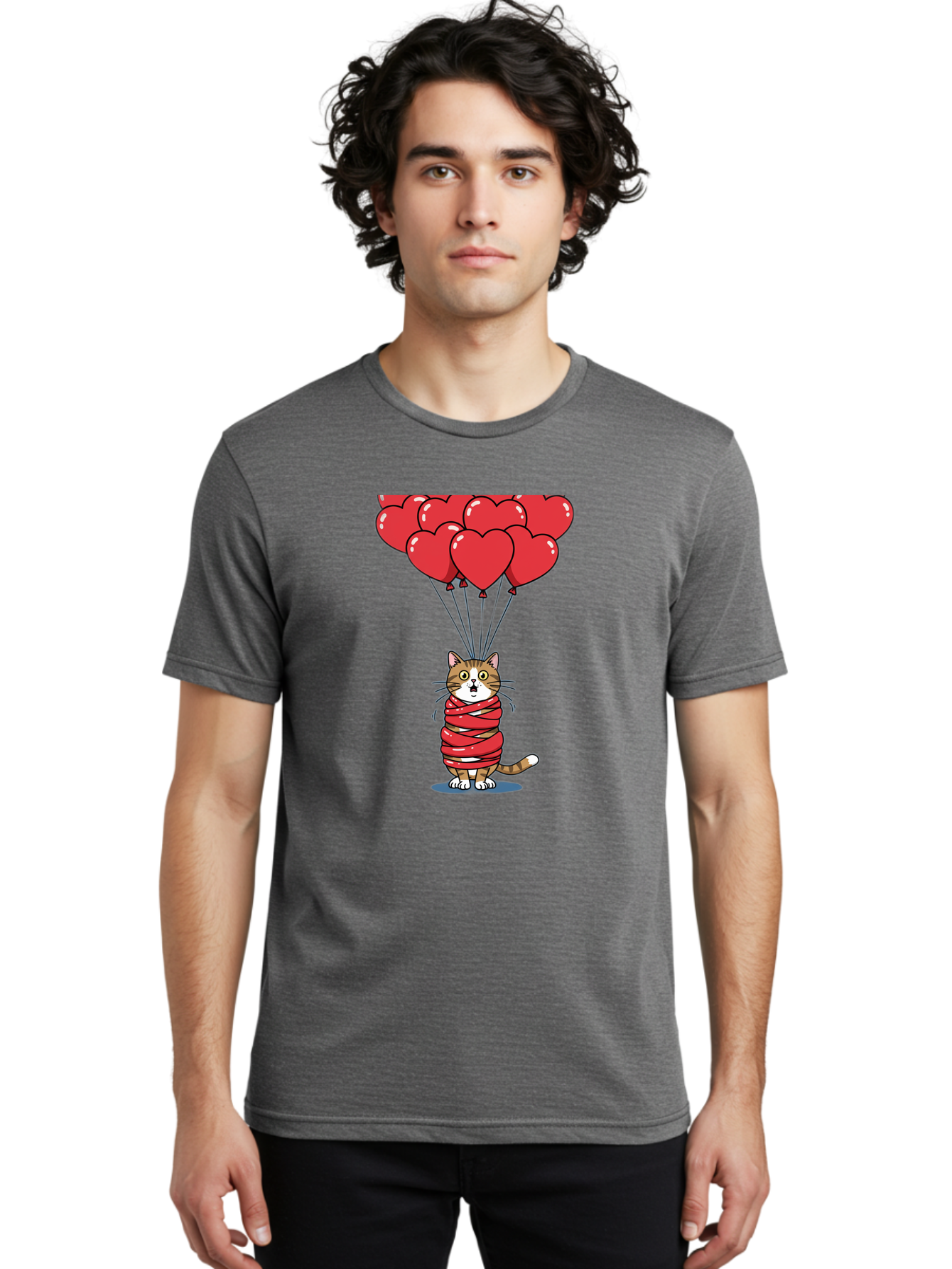 Cat-With-Red-Balloons Men'S Graphic Tee, 100% Cotton, Comfortable Casual Summer Wear, Machine Washable, Vintage Camera, Old Camera, Antique Camera, Black Camera, Classic Photography, Photography Equipment, Nostalgic Device, Film Camera, Bah719