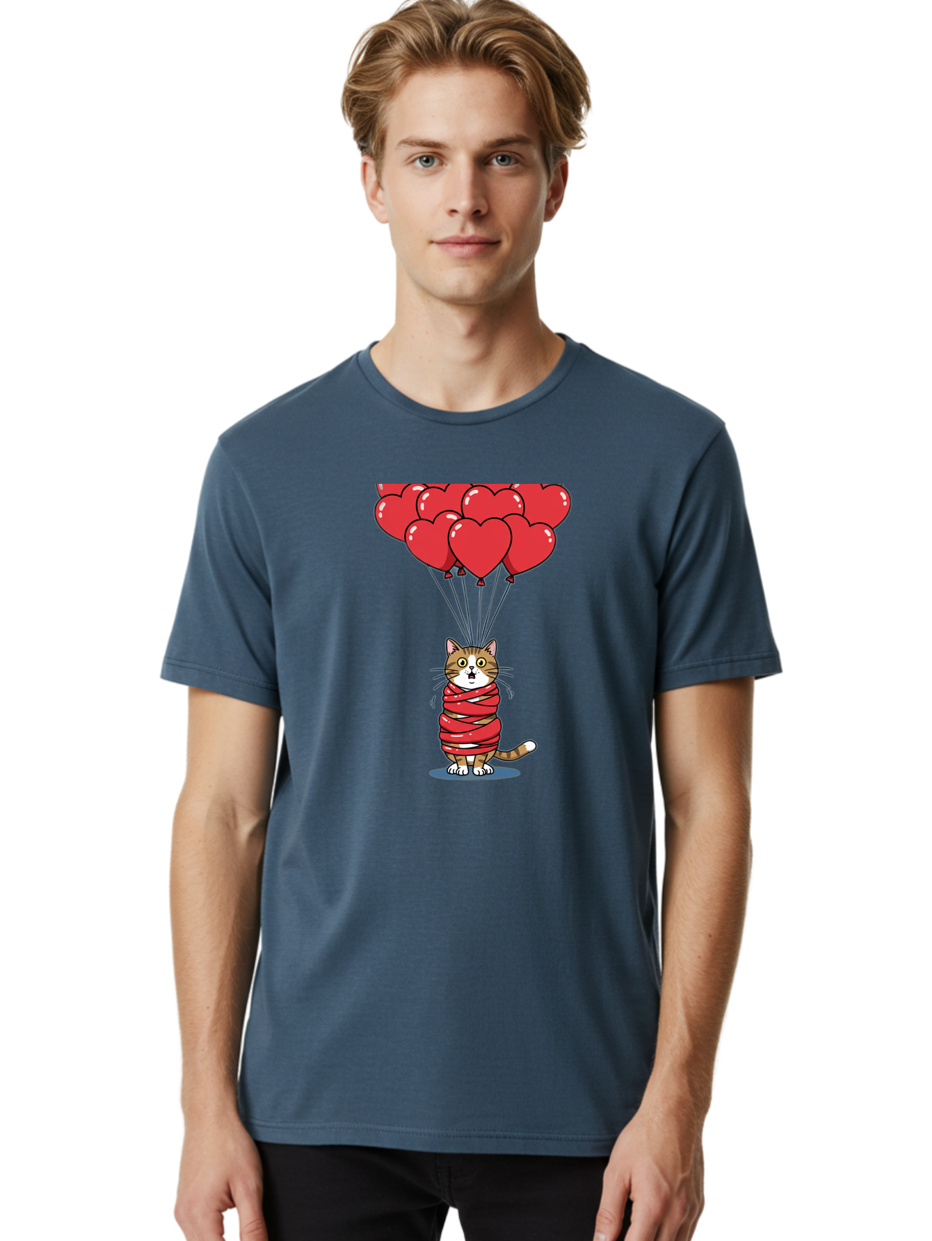 Cat-With-Red-Balloons Men'S Graphic Tee, 100% Cotton, Comfortable Casual Summer Wear, Machine Washable, Vintage Camera, Old Camera, Antique Camera, Black Camera, Classic Photography, Photography Equipment, Nostalgic Device, Film Camera, Bah719