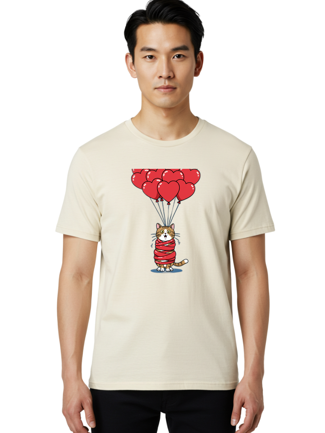 Cat-With-Red-Balloons Men'S Graphic Tee, 100% Cotton, Comfortable Casual Summer Wear, Machine Washable, Vintage Camera, Old Camera, Antique Camera, Black Camera, Classic Photography, Photography Equipment, Nostalgic Device, Film Camera, Bah719