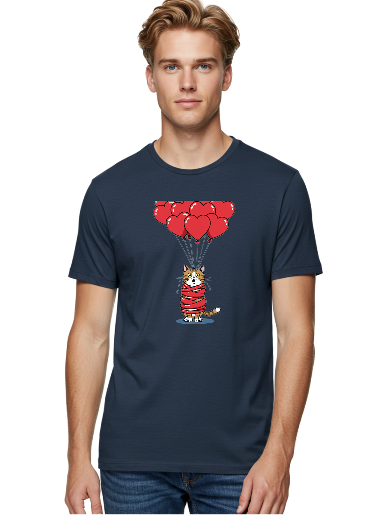 Cat-With-Red-Balloons Men'S Graphic Tee, 100% Cotton, Comfortable Casual Summer Wear, Machine Washable, Vintage Camera, Old Camera, Antique Camera, Black Camera, Classic Photography, Photography Equipment, Nostalgic Device, Film Camera, Bah719