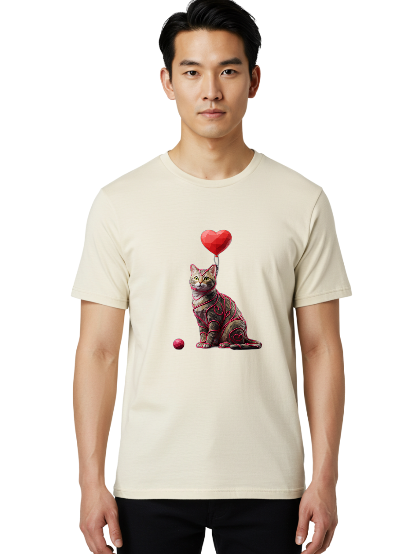 Cat-With-Red-Heart-Balloon Men'S Graphic Tee, 100% Cotton, Comfortable Casual Summer Wear, Machine Washable, Vintage Camera, Old Camera, Antique Camera, Black Camera, Classic Photography, Photography Equipment, Nostalgic Device, Film Camera, Bah720