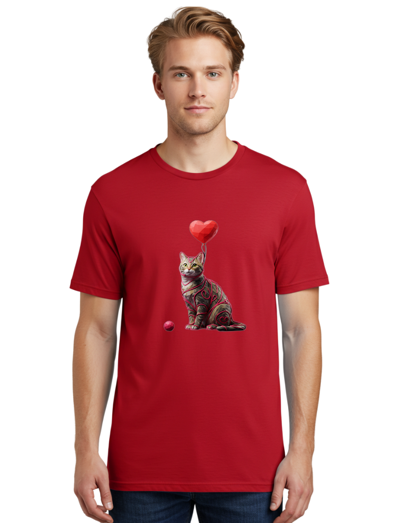 Cat-With-Red-Heart-Balloon Men'S Graphic Tee, 100% Cotton, Comfortable Casual Summer Wear, Machine Washable, Vintage Camera, Old Camera, Antique Camera, Black Camera, Classic Photography, Photography Equipment, Nostalgic Device, Film Camera, Bah720