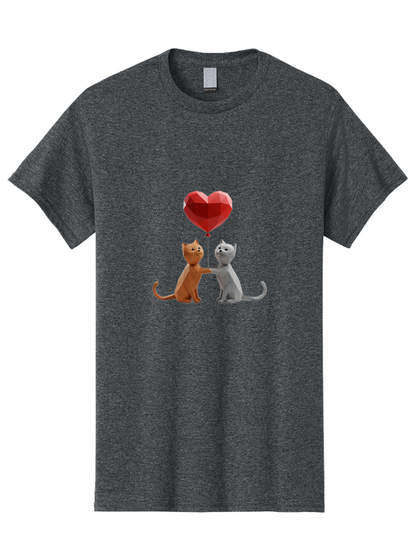 Cats-Holding-Heart-Balloon Men'S Graphic Tee, 100% Cotton, Comfortable Casual Summer Wear, Machine Washable, Vintage Camera, Old Camera, Antique Camera, Black Camera, Classic Photography, Photography Equipment, Nostalgic Device, Film Camera, Bah721