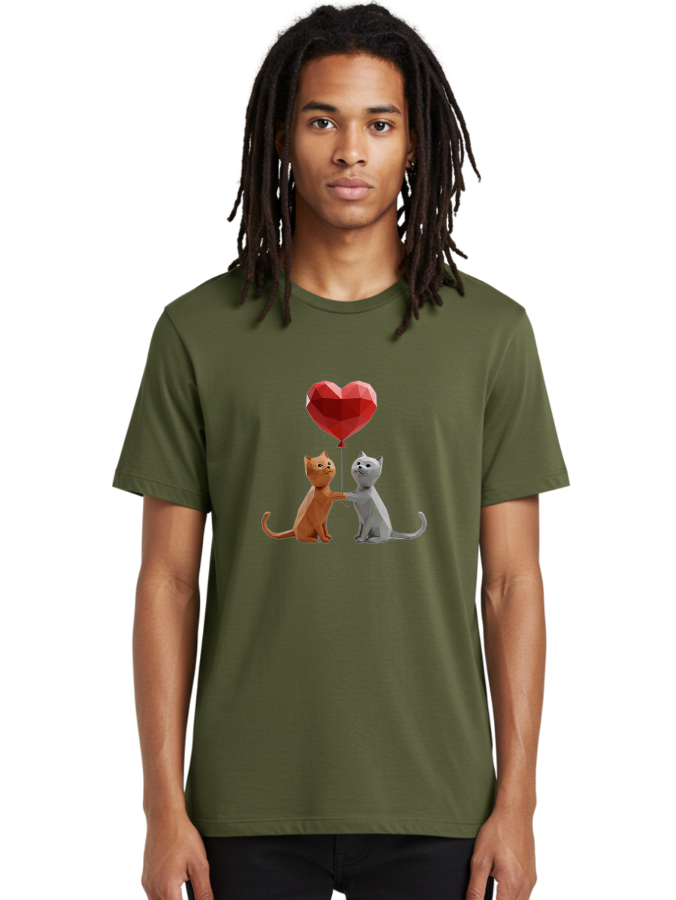 Cats-Holding-Heart-Balloon Men'S Graphic Tee, 100% Cotton, Comfortable Casual Summer Wear, Machine Washable, Vintage Camera, Old Camera, Antique Camera, Black Camera, Classic Photography, Photography Equipment, Nostalgic Device, Film Camera, Bah721
