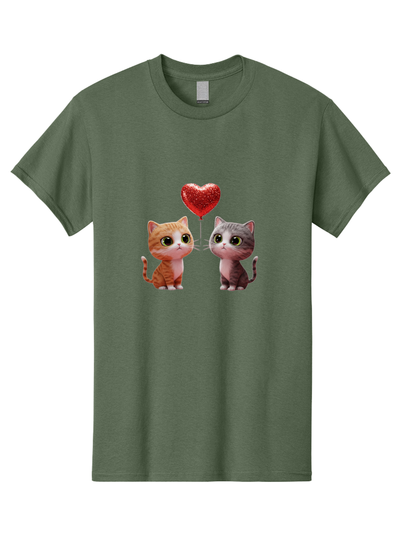 Cats-With-Heart-Balloon-1 Men'S Graphic Tee, 100% Cotton, Comfortable Casual Summer Wear, Machine Washable, Vintage Camera, Old Camera, Antique Camera, Black Camera, Classic Photography, Photography Equipment, Nostalgic Device, Film Camera, Bah722