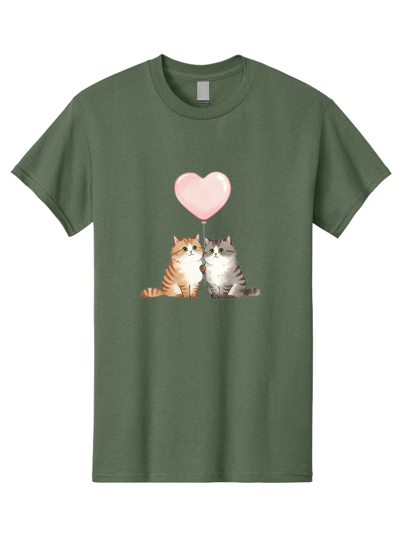 Cats-With-Heart-Balloon-2 Men'S Graphic Tee, 100% Cotton, Comfortable Casual Summer Wear, Machine Washable, Vintage Camera, Old Camera, Antique Camera, Black Camera, Classic Photography, Photography Equipment, Nostalgic Device, Film Camera, Bah723
