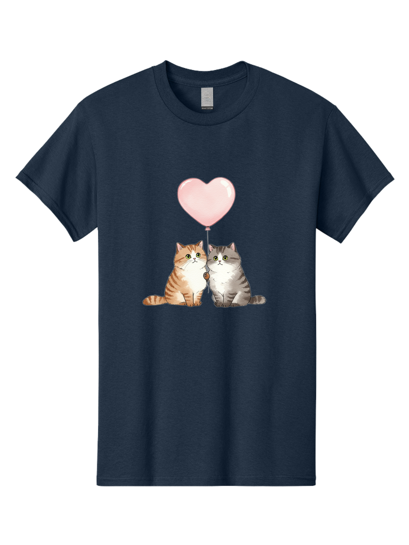 Cats-With-Heart-Balloon-2 Men'S Graphic Tee, 100% Cotton, Comfortable Casual Summer Wear, Machine Washable, Vintage Camera, Old Camera, Antique Camera, Black Camera, Classic Photography, Photography Equipment, Nostalgic Device, Film Camera, Bah723