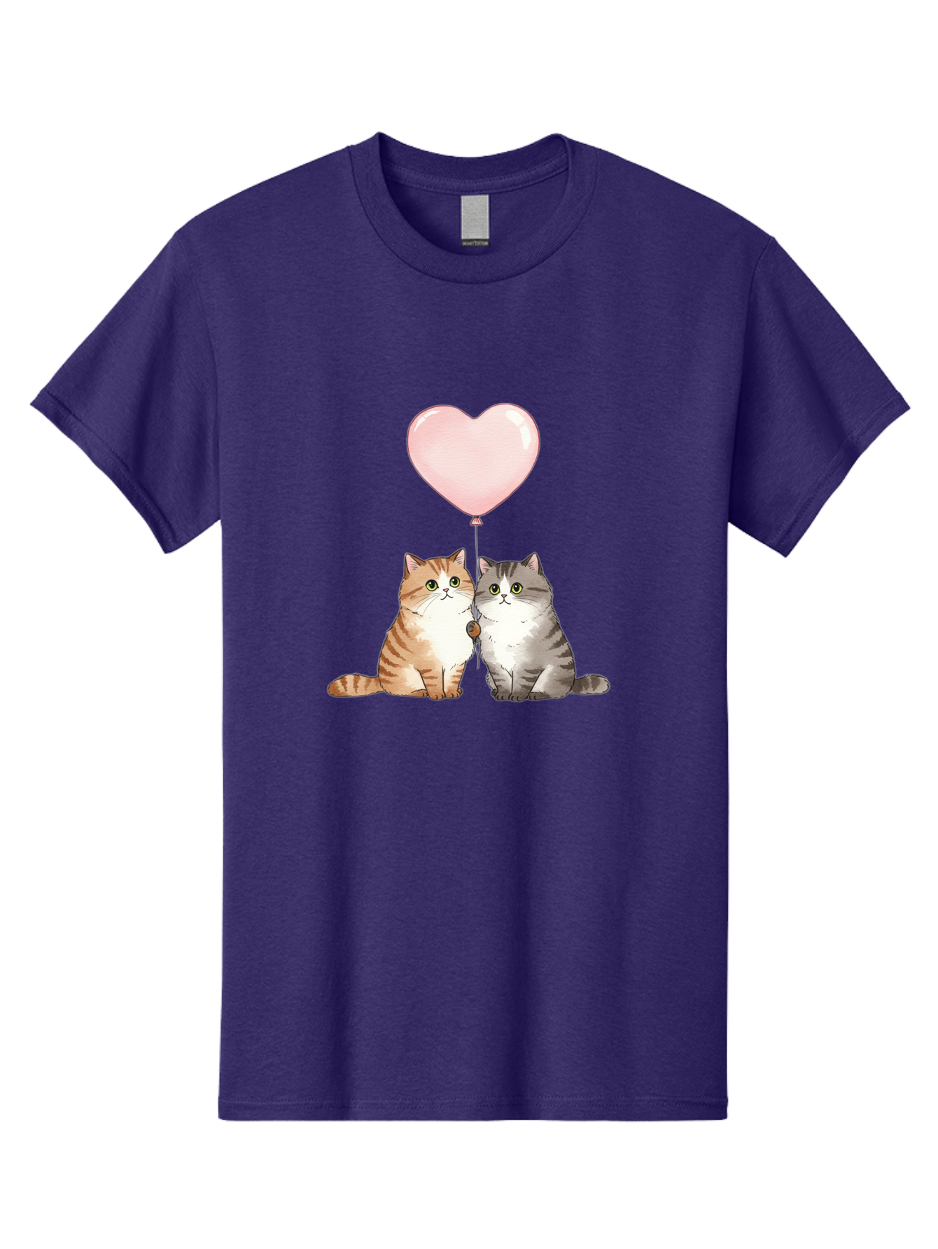 Cats-With-Heart-Balloon-2 Men'S Graphic Tee, 100% Cotton, Comfortable Casual Summer Wear, Machine Washable, Vintage Camera, Old Camera, Antique Camera, Black Camera, Classic Photography, Photography Equipment, Nostalgic Device, Film Camera, Bah723