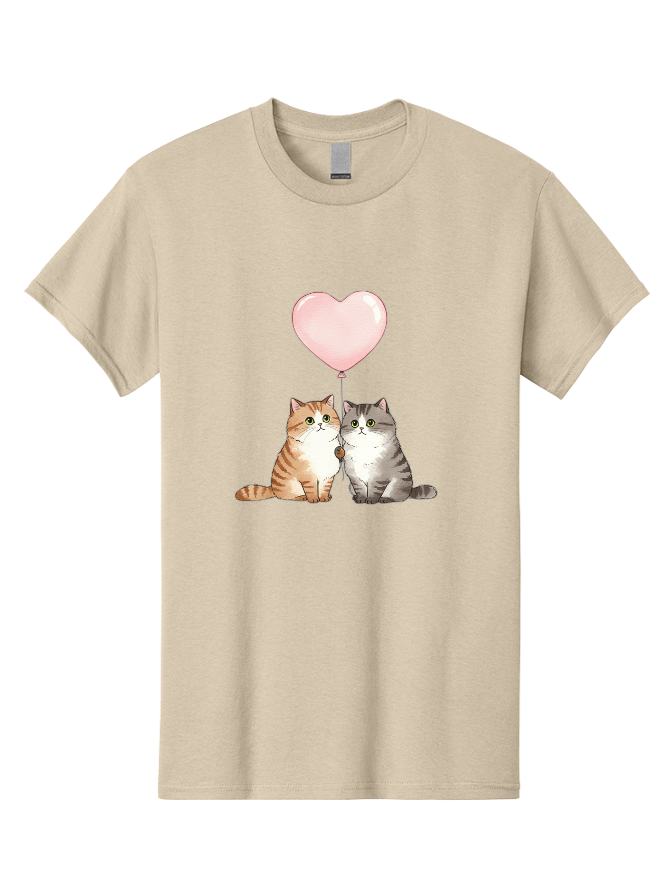 Cats-With-Heart-Balloon-2 Men'S Graphic Tee, 100% Cotton, Comfortable Casual Summer Wear, Machine Washable, Vintage Camera, Old Camera, Antique Camera, Black Camera, Classic Photography, Photography Equipment, Nostalgic Device, Film Camera, Bah723