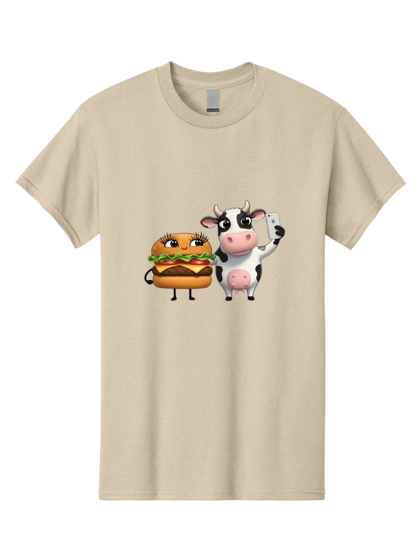 Cheeseburger-Cow-1 Men'S Graphic Tee, 100% Cotton, Comfortable Casual Summer Wear, Machine Washable, Vintage Camera, Old Camera, Antique Camera, Black Camera, Classic Photography, Photography Equipment, Nostalgic Device, Film Camera, Bah726