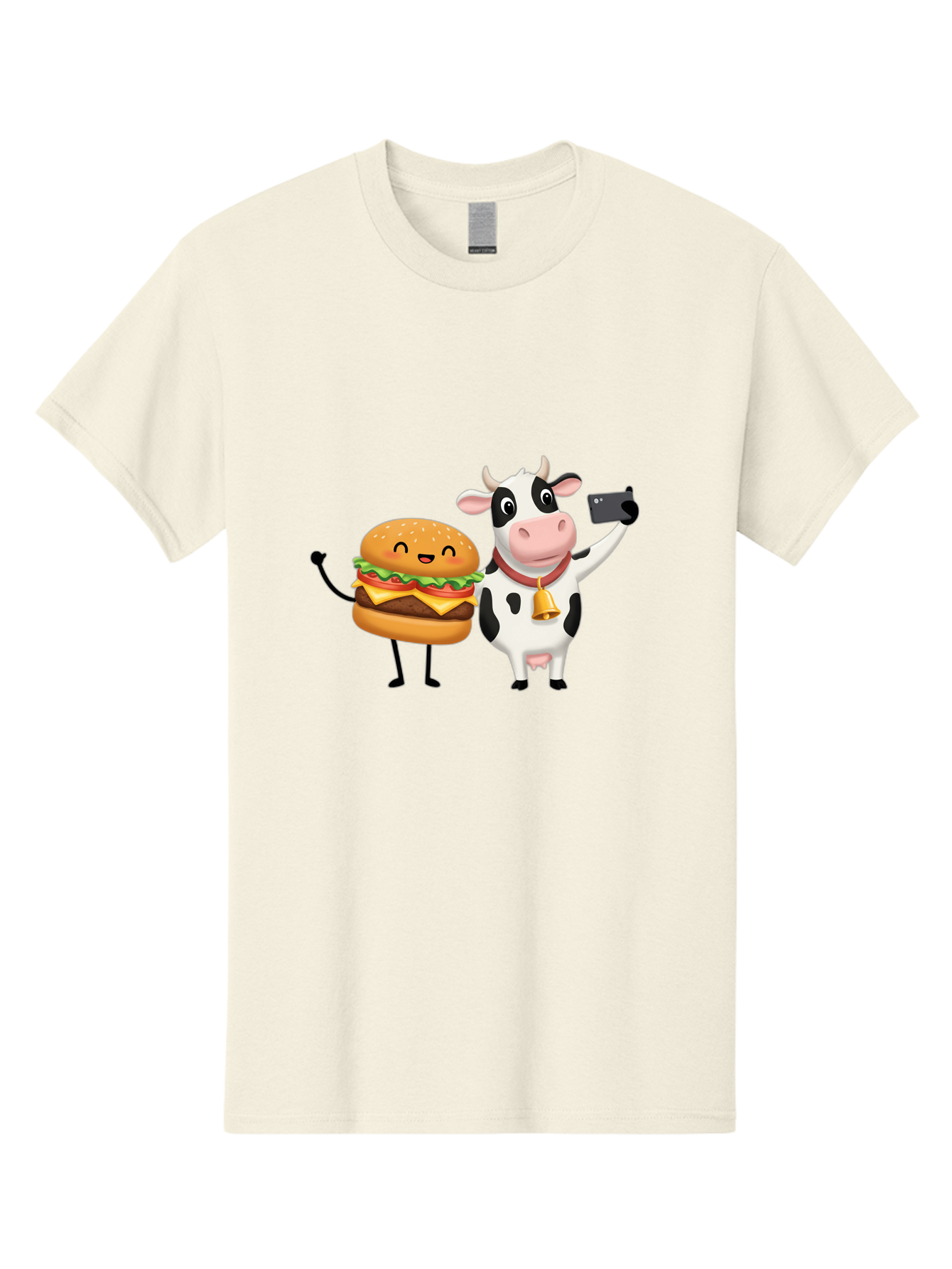 Cheeseburger-Cow Men'S Graphic Tee, 100% Cotton, Comfortable Casual Summer Wear, Machine Washable, Vintage Camera, Old Camera, Antique Camera, Black Camera, Classic Photography, Photography Equipment, Nostalgic Device, Film Camera, Camera Art Bah727